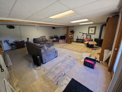 Solid Color Concrete Floor Coating for Renner Basement
