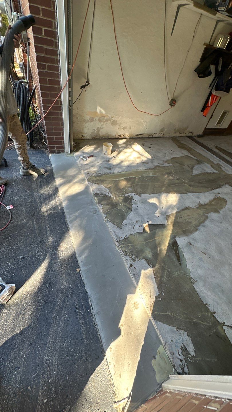 Garage + Steps + structural Repair Project in Pittsburgh by Floors in a Day, Inc