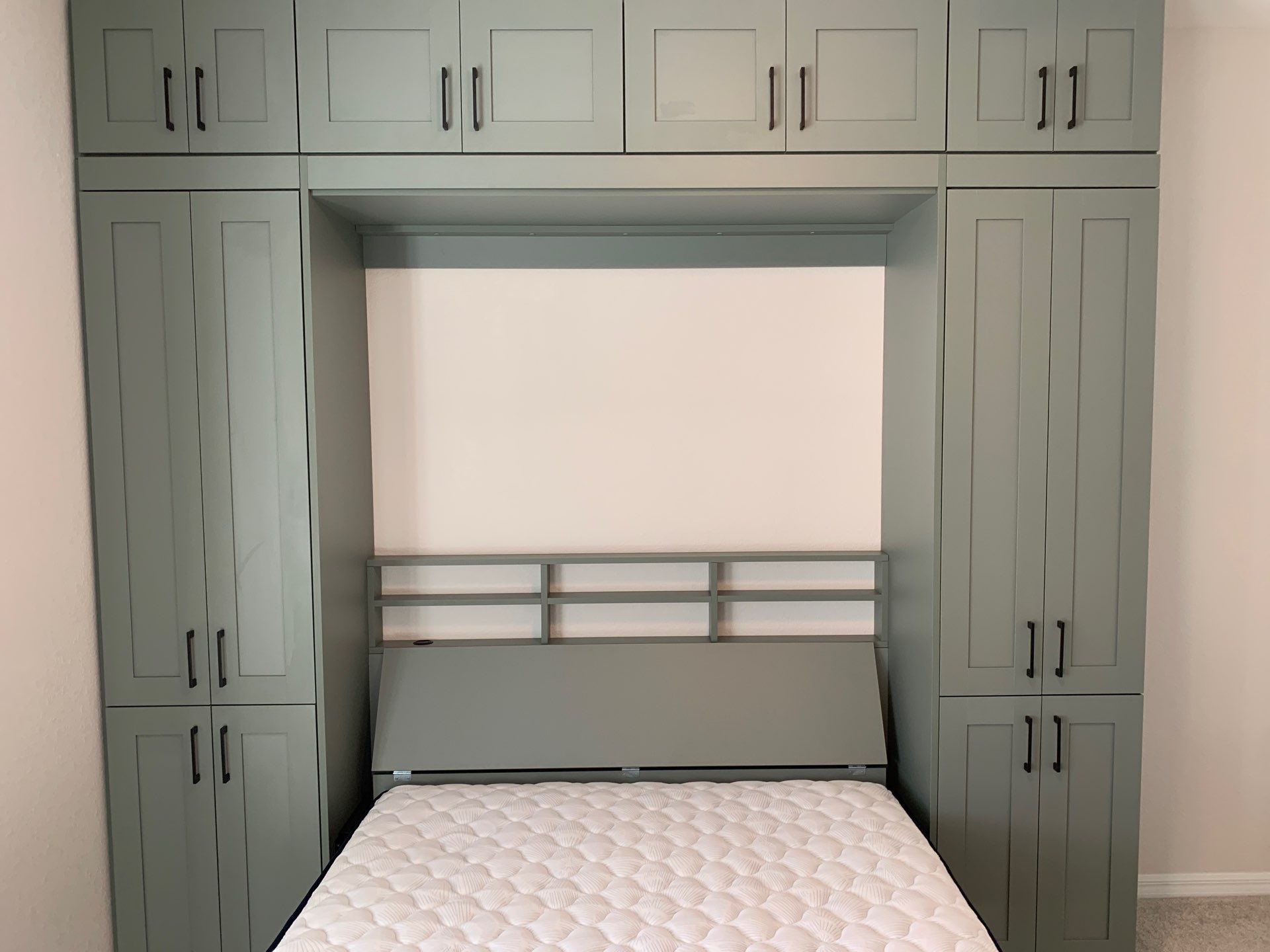 Celadon Murphy Bed with Wall Units by More Space Place