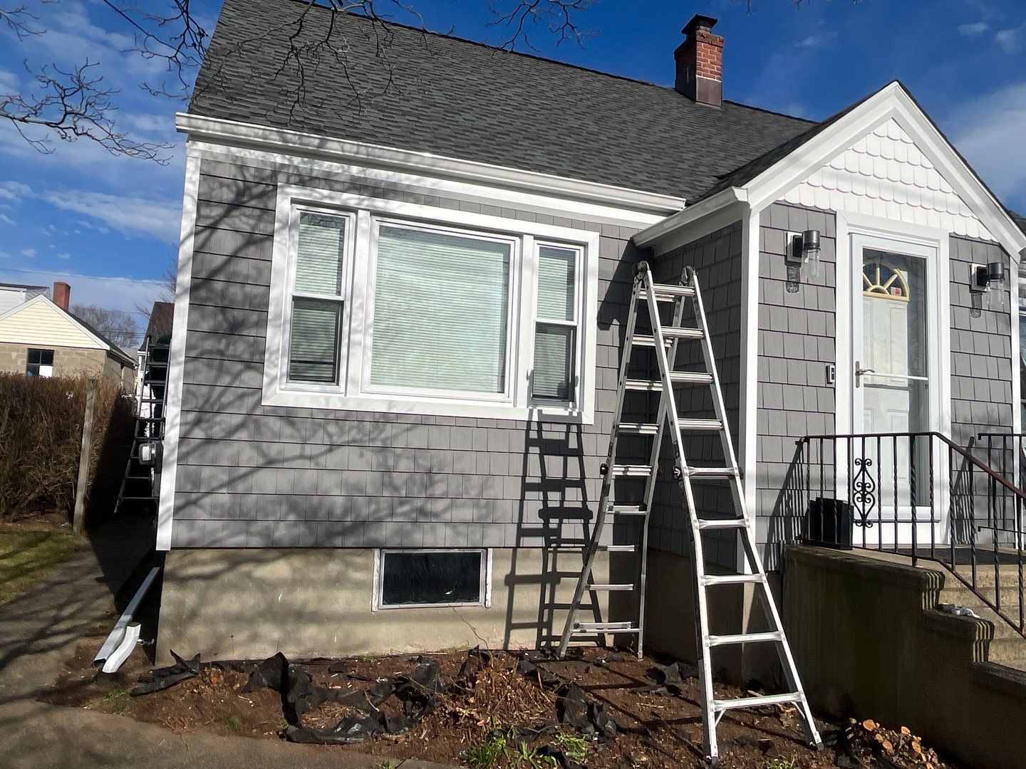 Siding Installation using Certainteed Monogram Charcoal Gray by A Plus Exterior