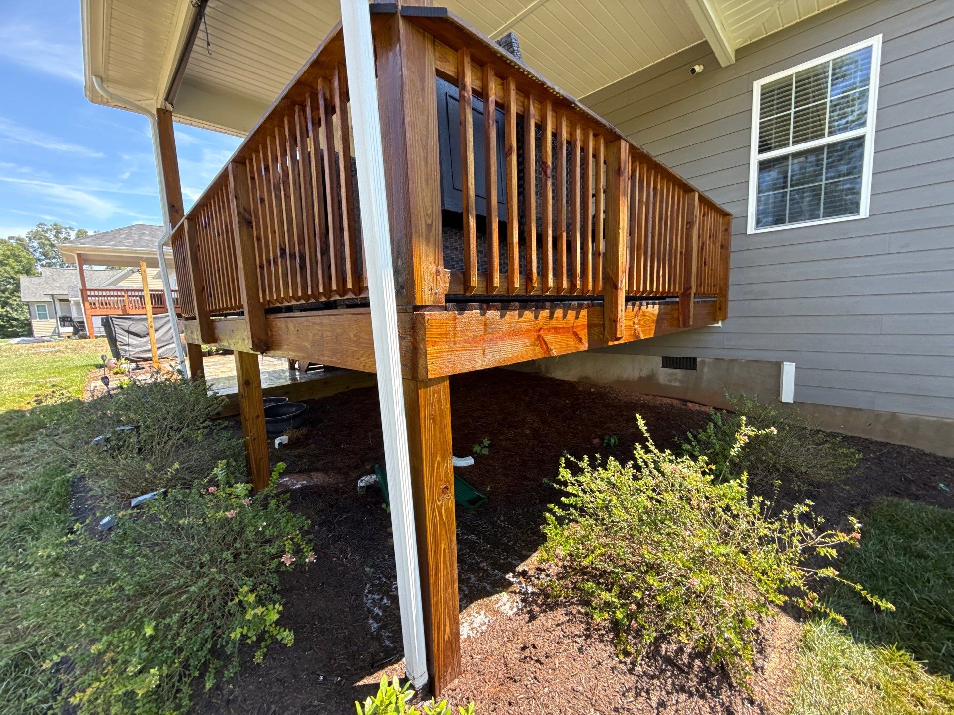 Wood Deck, Concrete porch using Wood and Conrete Sealant by DuraSeal