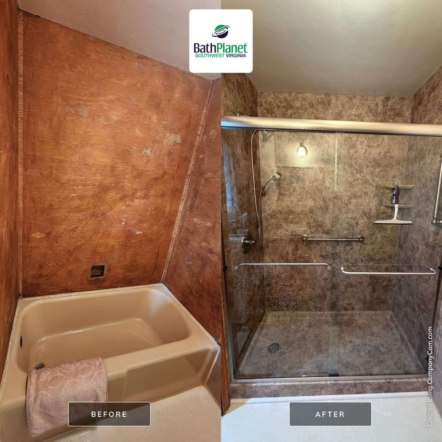 Tub to Shower by BathPlanet SW Virginia