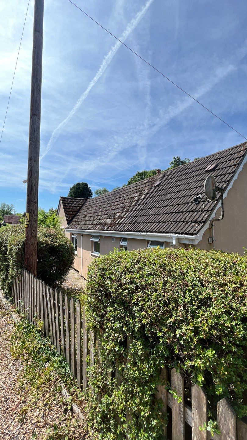 Roof Clean  - Moss Removal - Gutter Clean using Honda 15lpm Low Pressure Washing Machine by Ges Exterior Cleaning ltd