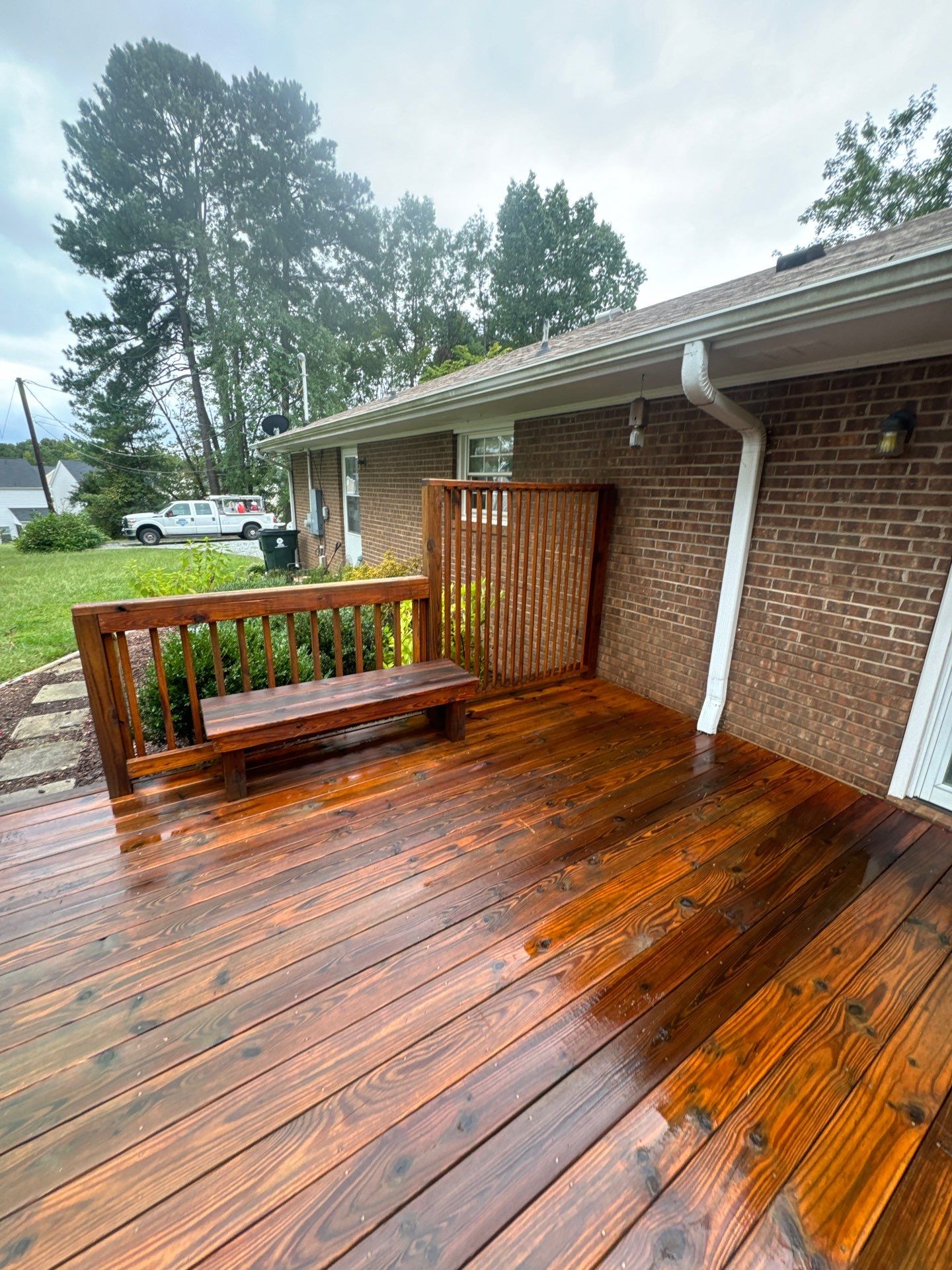 Weathered Deck and Swing using Wood Sealant by DuraSeal