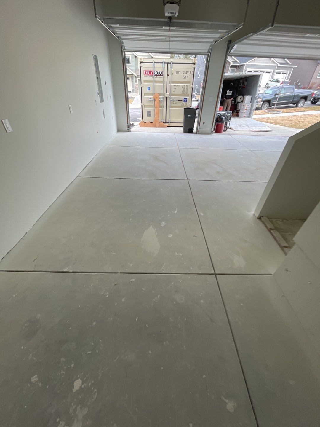 Garage Transformation using Pebble Beach by Croc Coatings, LLC