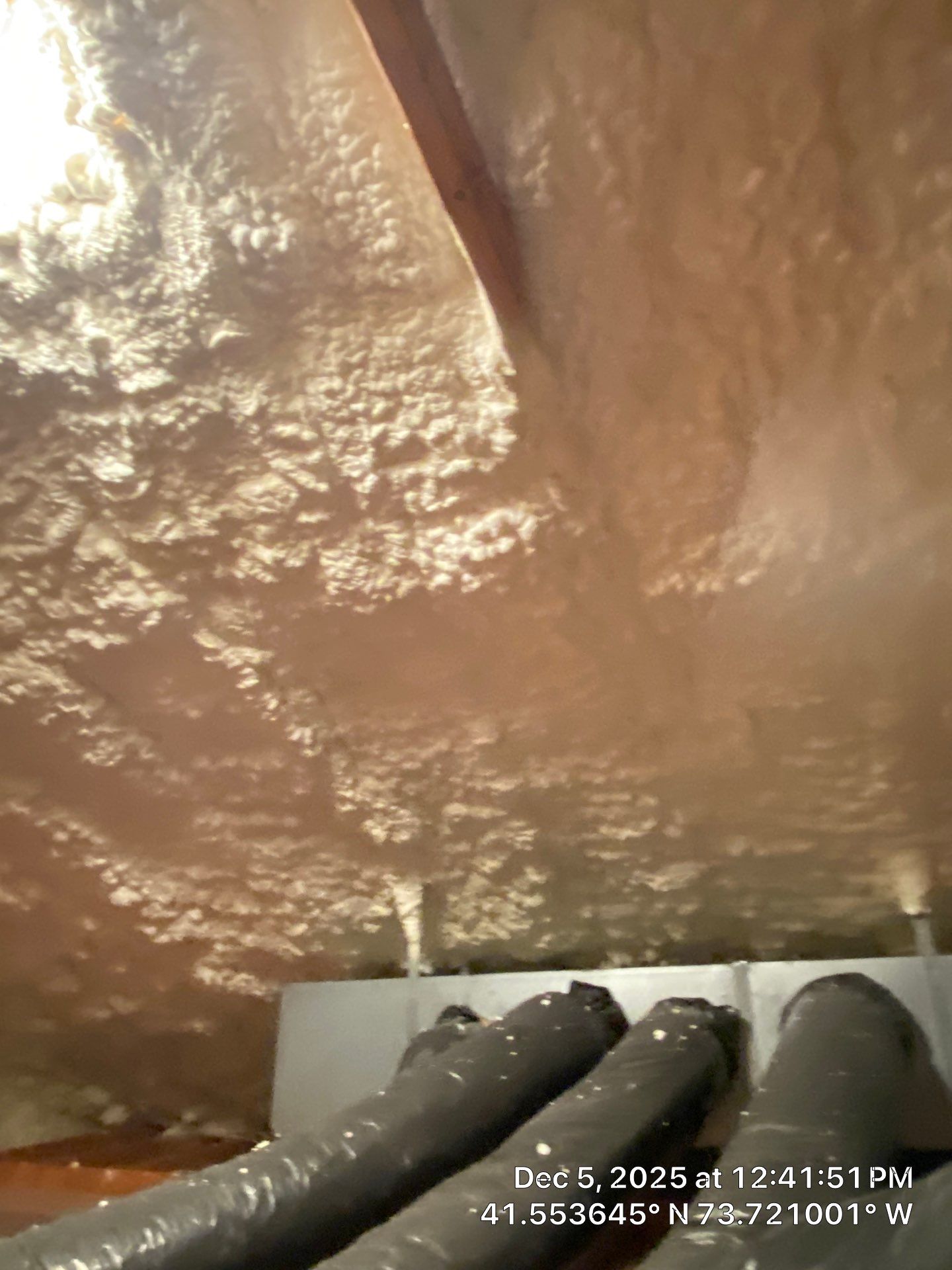 Attic Insulation using open cell spray foam by NYS Foam & Energy