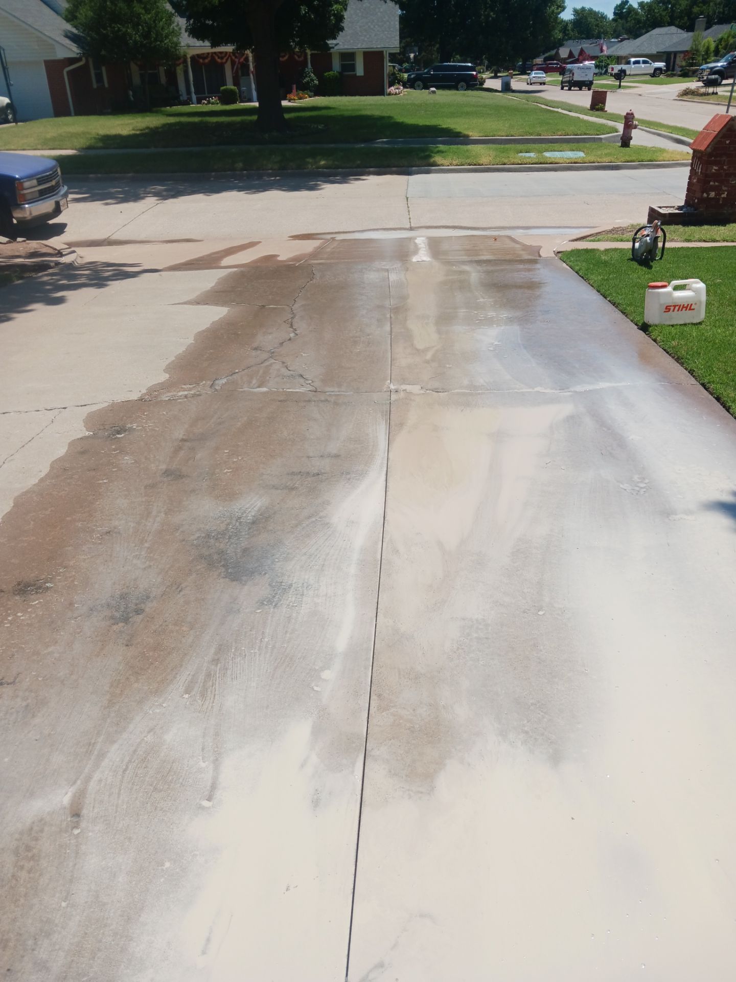 Concrete Driveway using Concrete  by Clays Services Inc