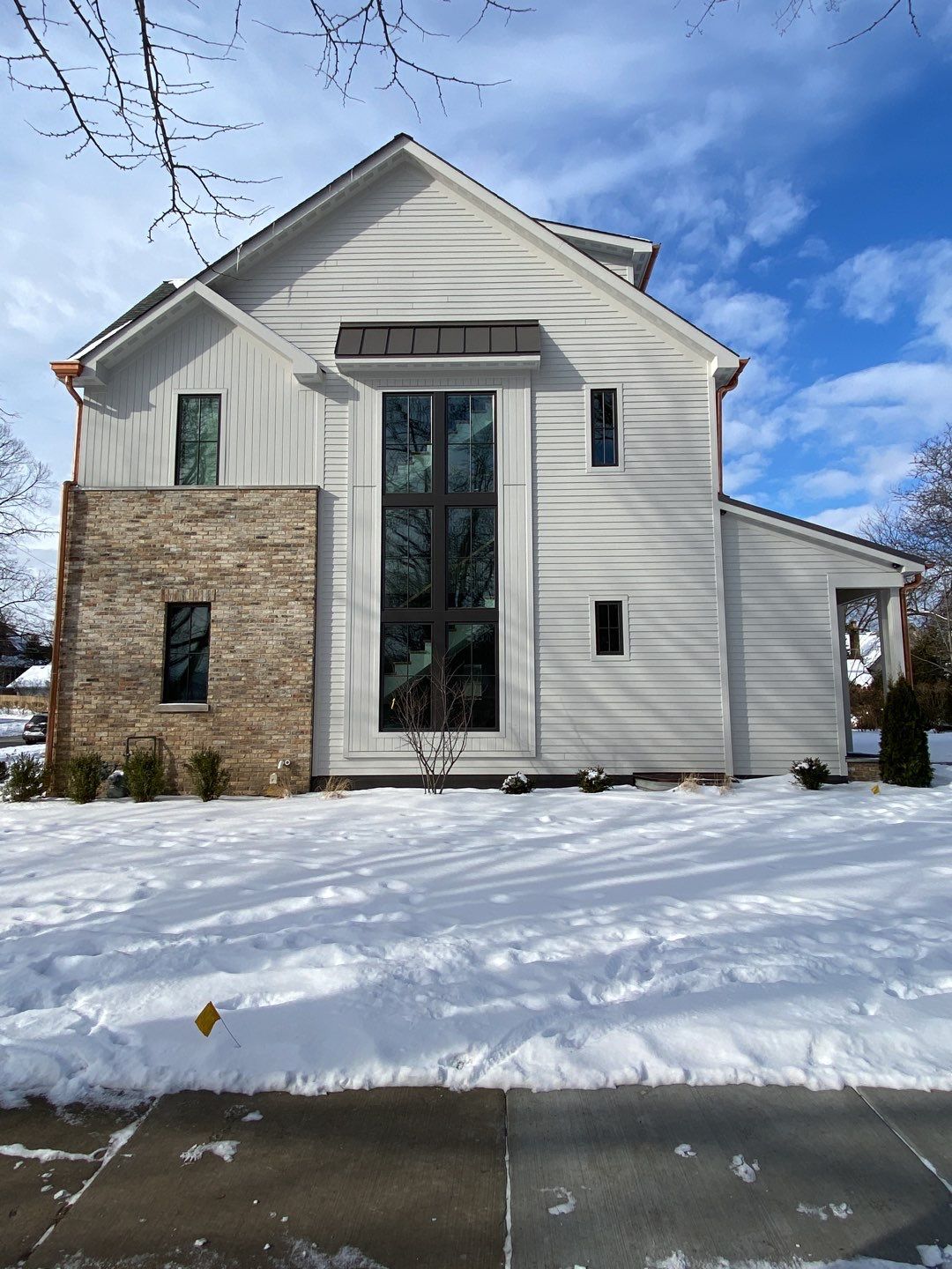 New Home Construction using Fiber Cement by Style Exteriors by Corley