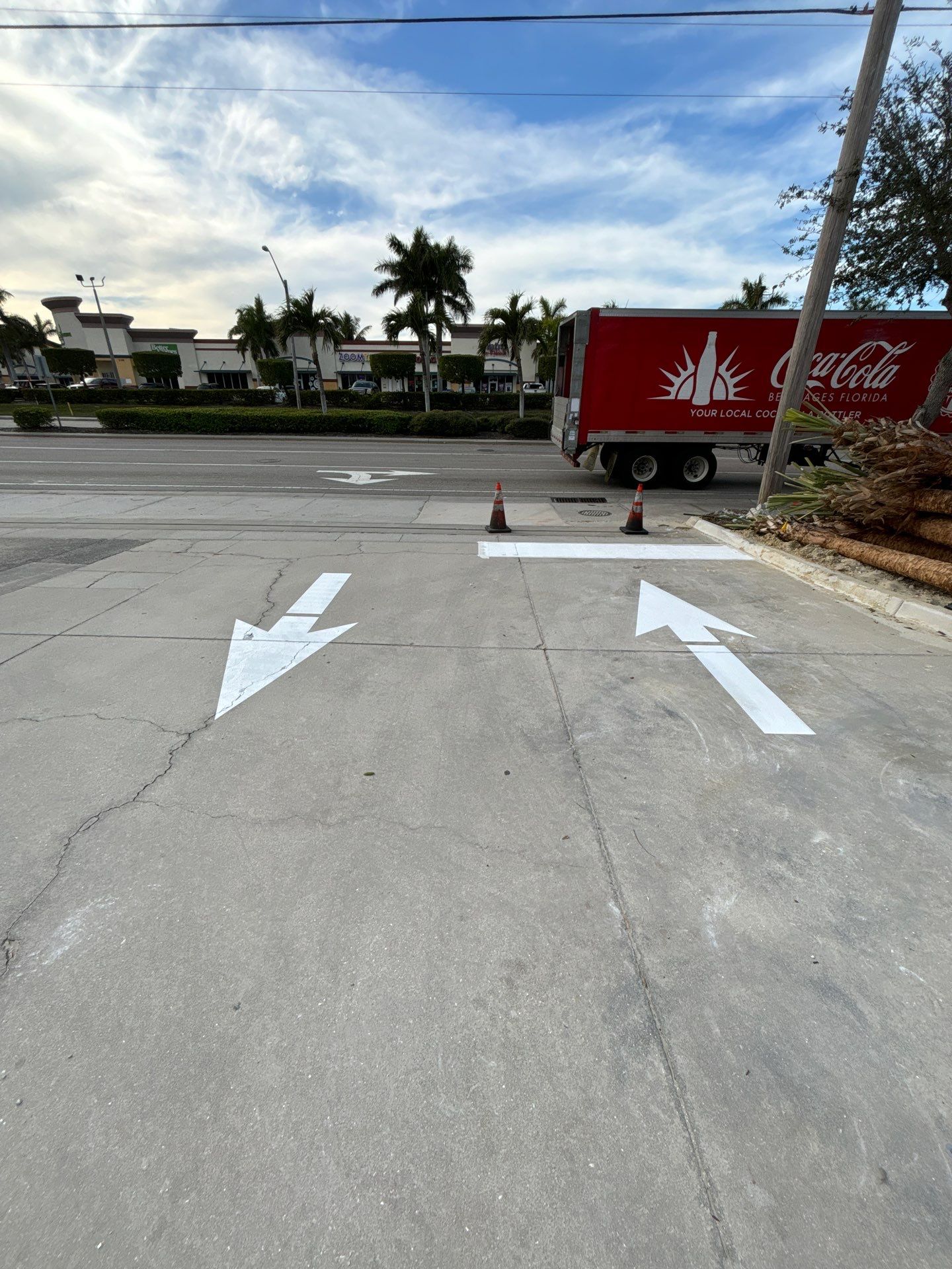 New Layout Line Striping at Take 5 Oil Change by Everline Coatings & Services - Southwest FL