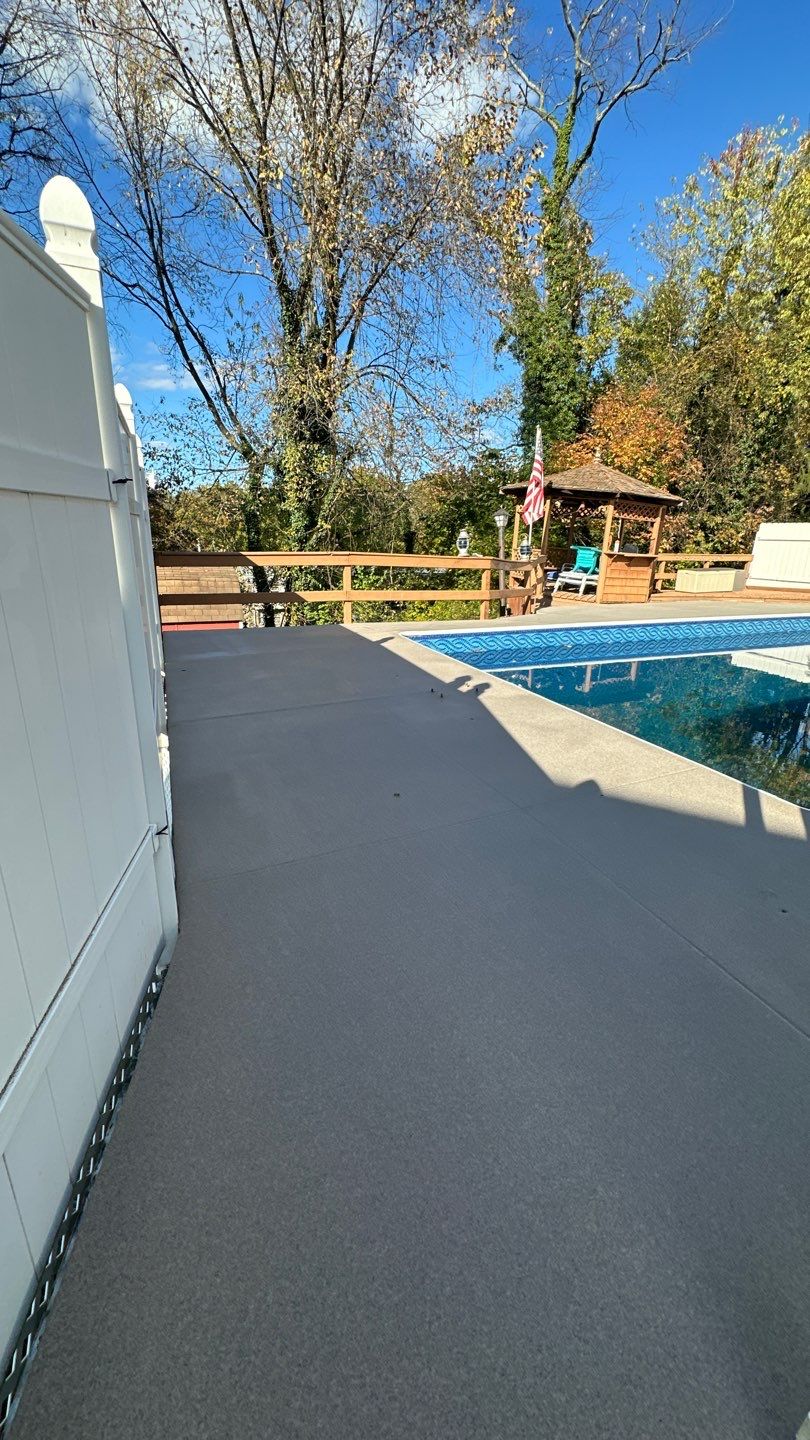Davenport Pool Deck Project in McKees Rocks by Floors in a Day, Inc