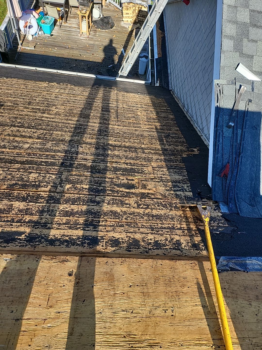 Residential Roofing Installation using Owens Corning TruDefinition Estate Gray by A Plus Exterior