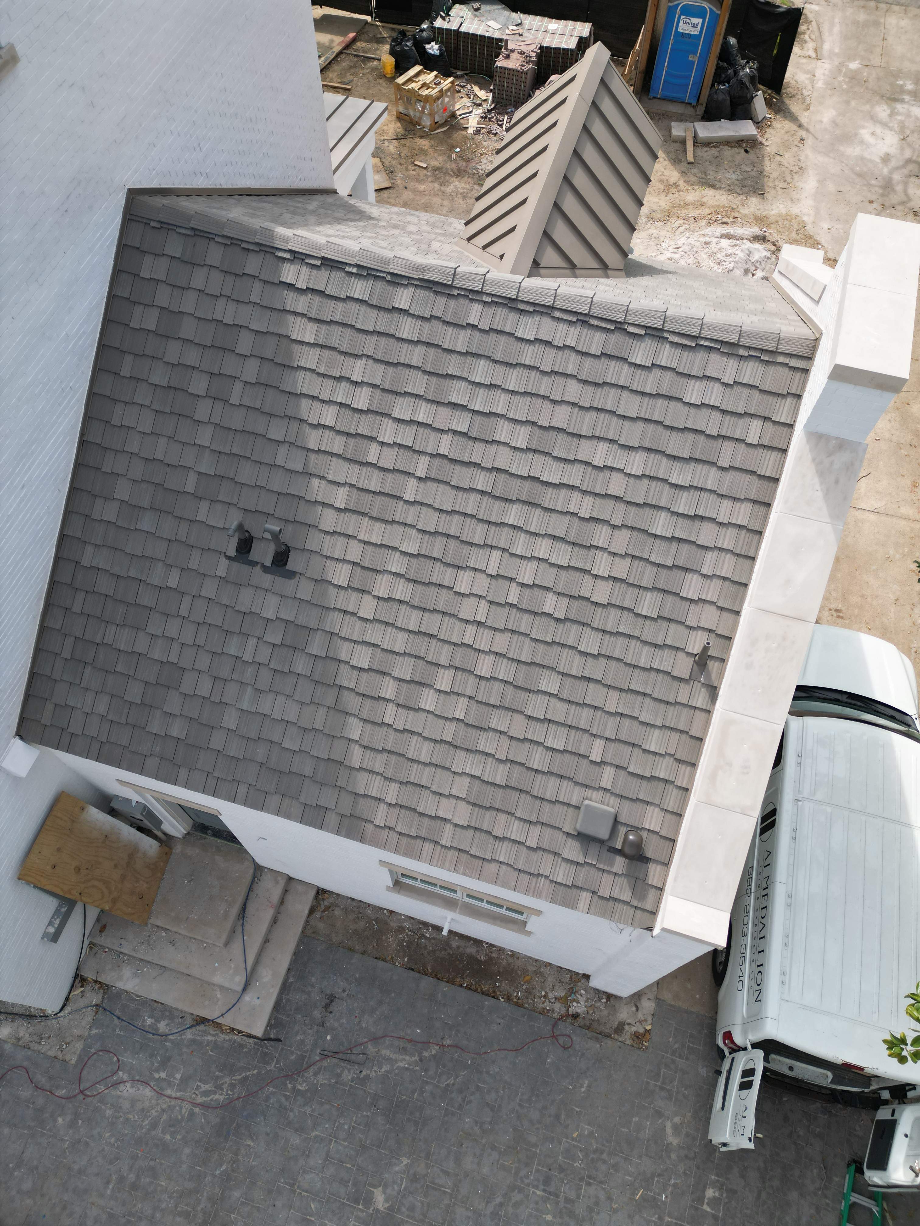 Residential Roofing Installation using DaVinci Multi Width Shake by Harvey Roofing & Construction