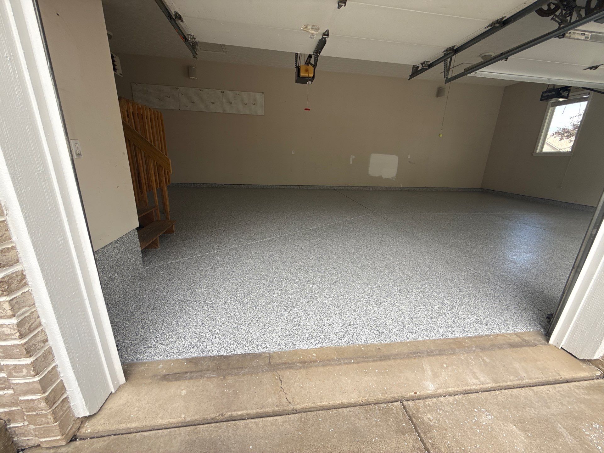 Gravel Garage Floor Coating by Level 10 Coatings