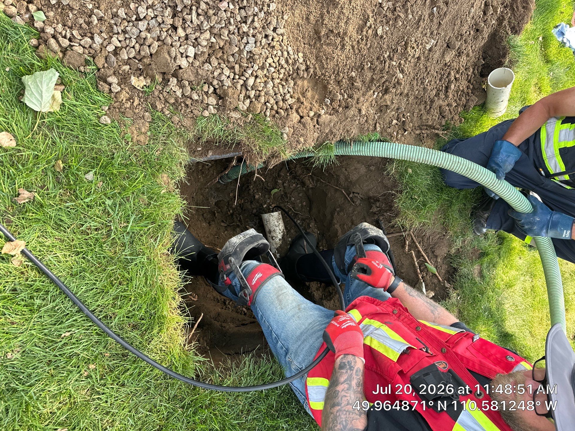 Septic System Pump Replacement and Sewer Line Root Removal in Dunmore by Septic Medic Inc.