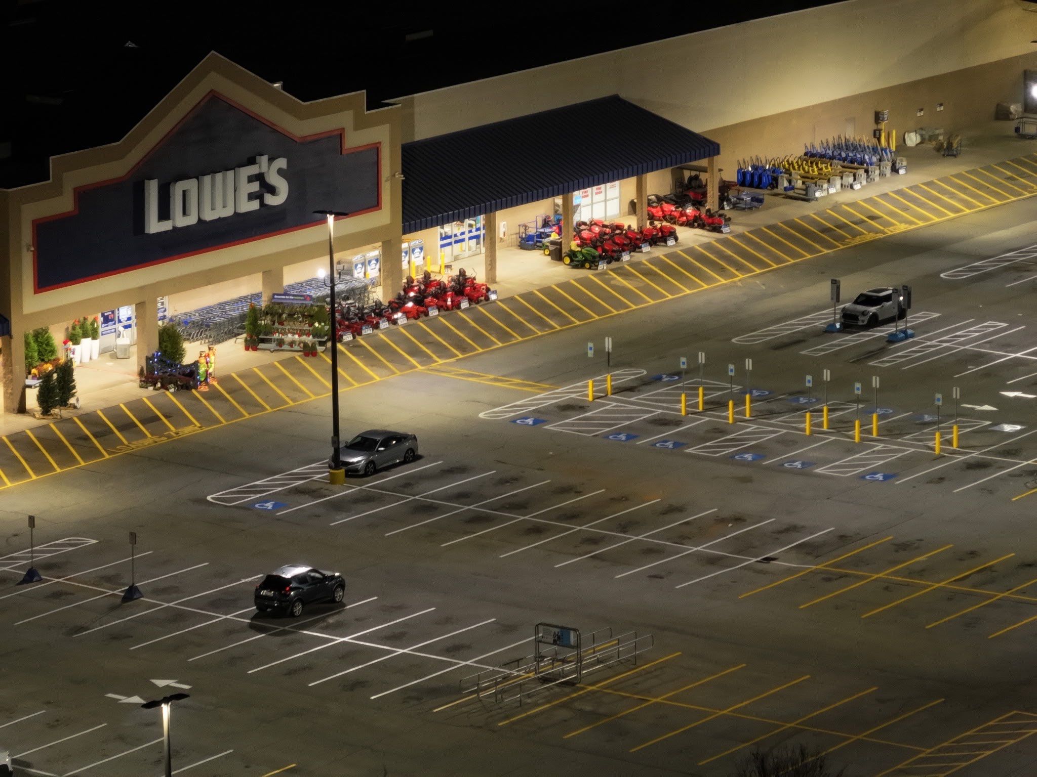 Parking Lot Re-stripe for Lowes by Spade Construction