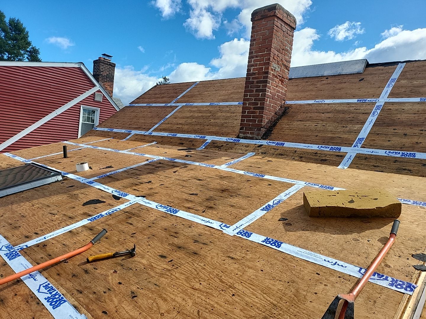 Residential Roofing Installation using Owens Corning TruDefinition Sierra Gray by A Plus Exterior