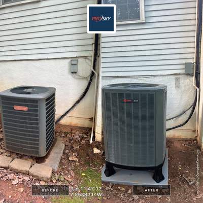 Central Air Conditioning Installation using Trane