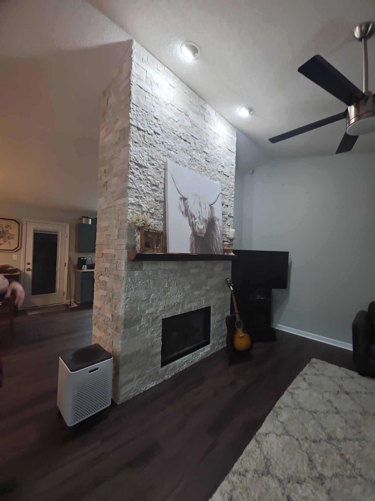 Holly Springs Fireplace Transformation — Full-Height Stone Feature Wall
 by Elite Remodeling and Design LLC