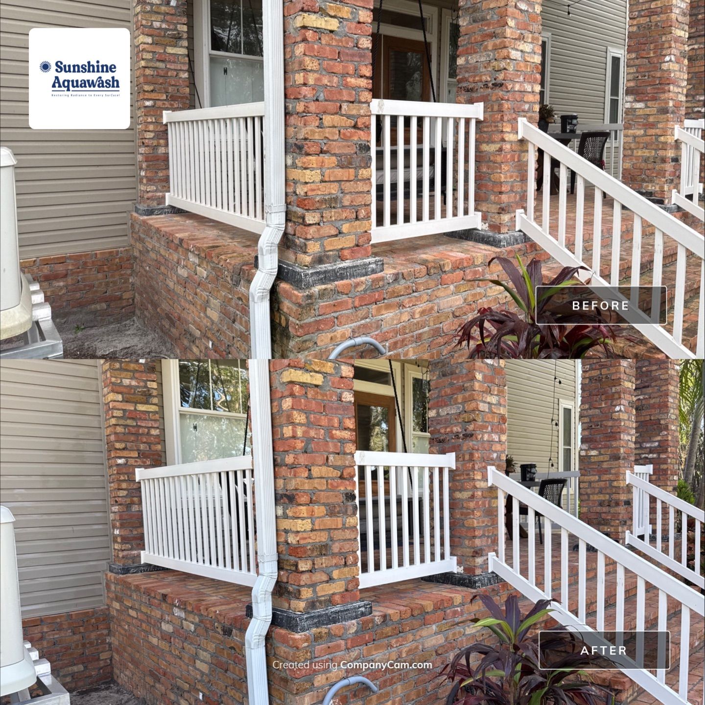 2-Story House Wash and Garage Pressure Washing in Palmetto, FL by Sunshine AquaWash