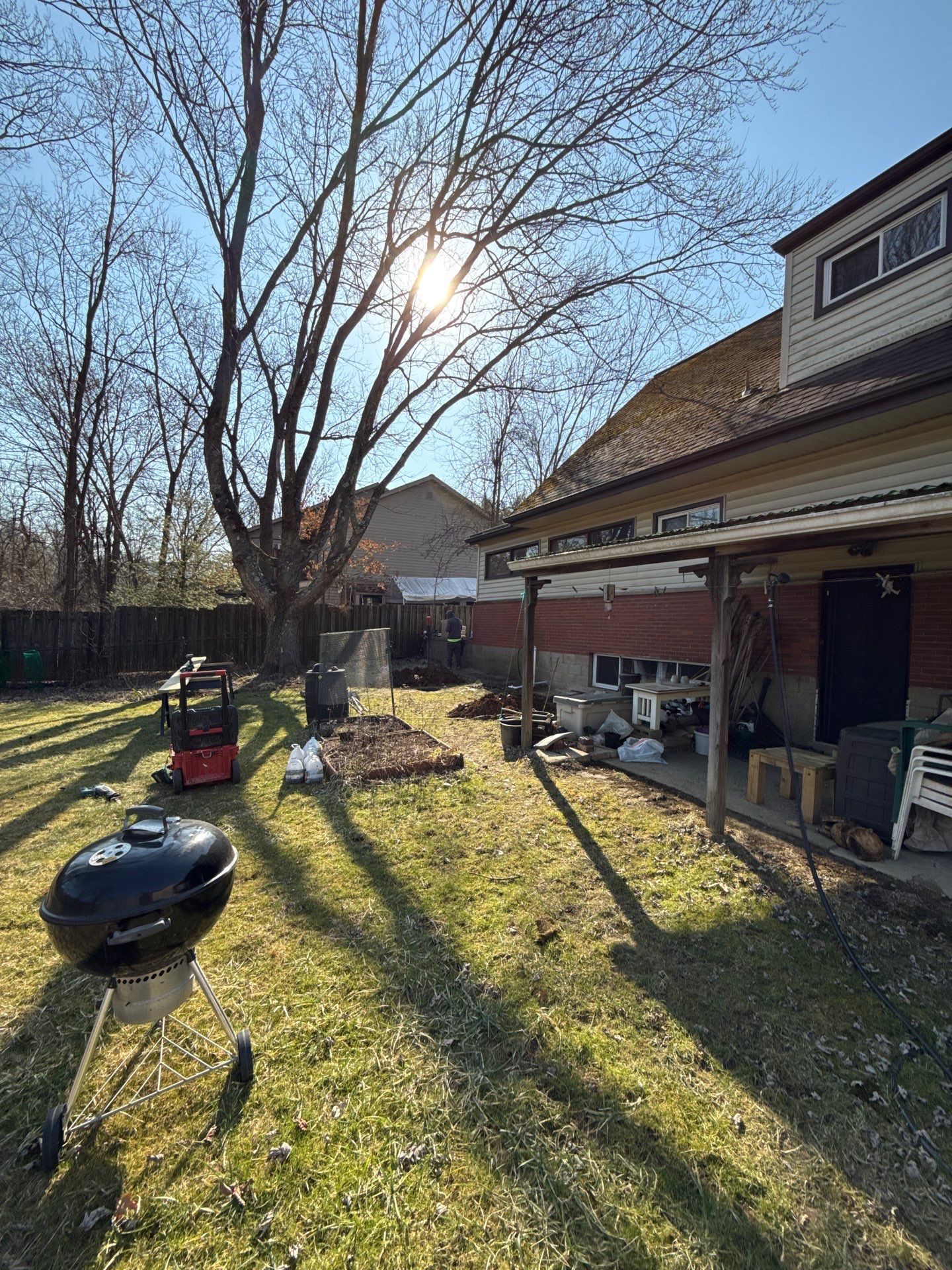 Deck and door install by Cousins Roofing Siding & Decks