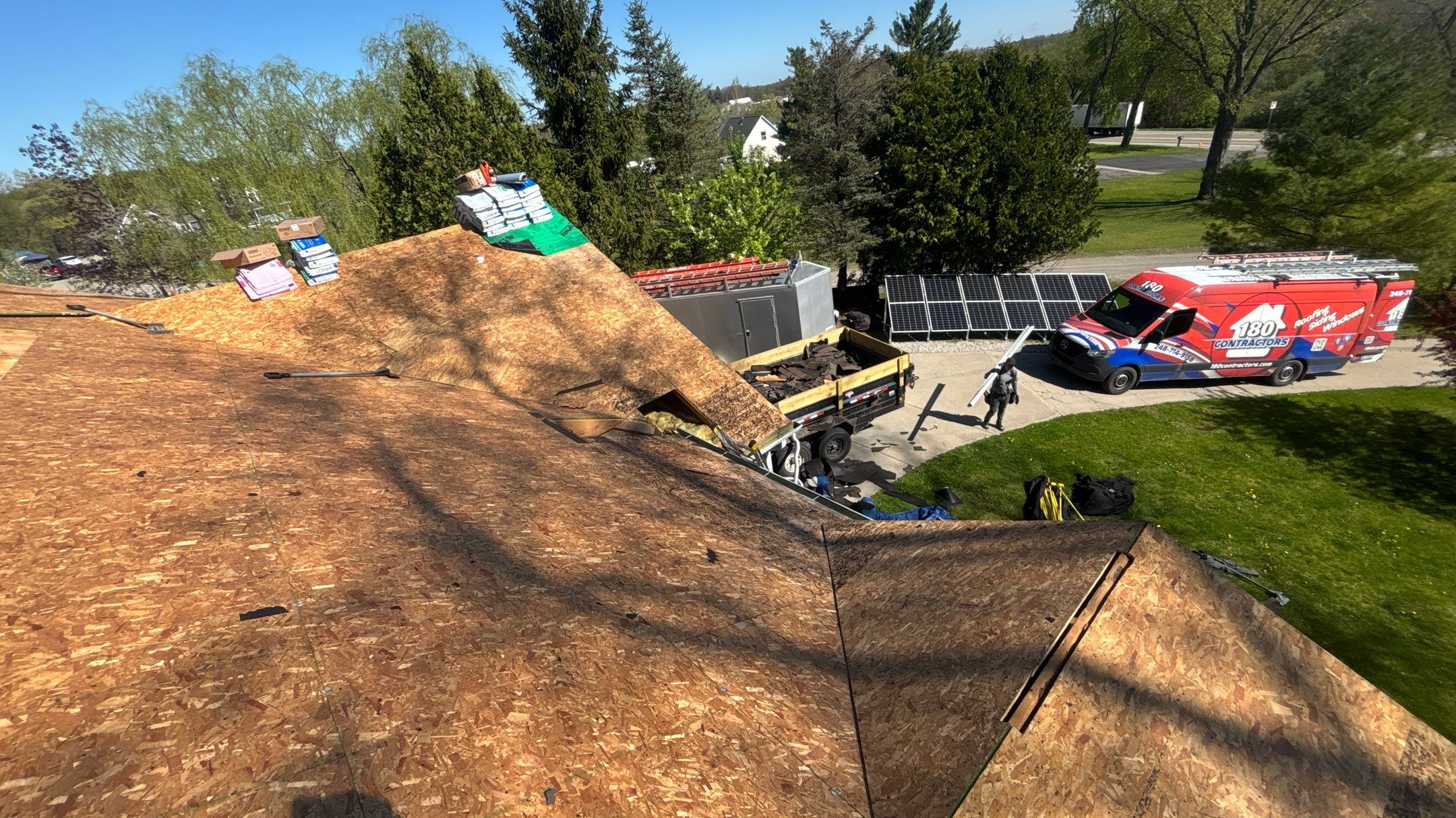 Roof Replacement using Malarkey Vista Brilliant Black by 180 Contractors