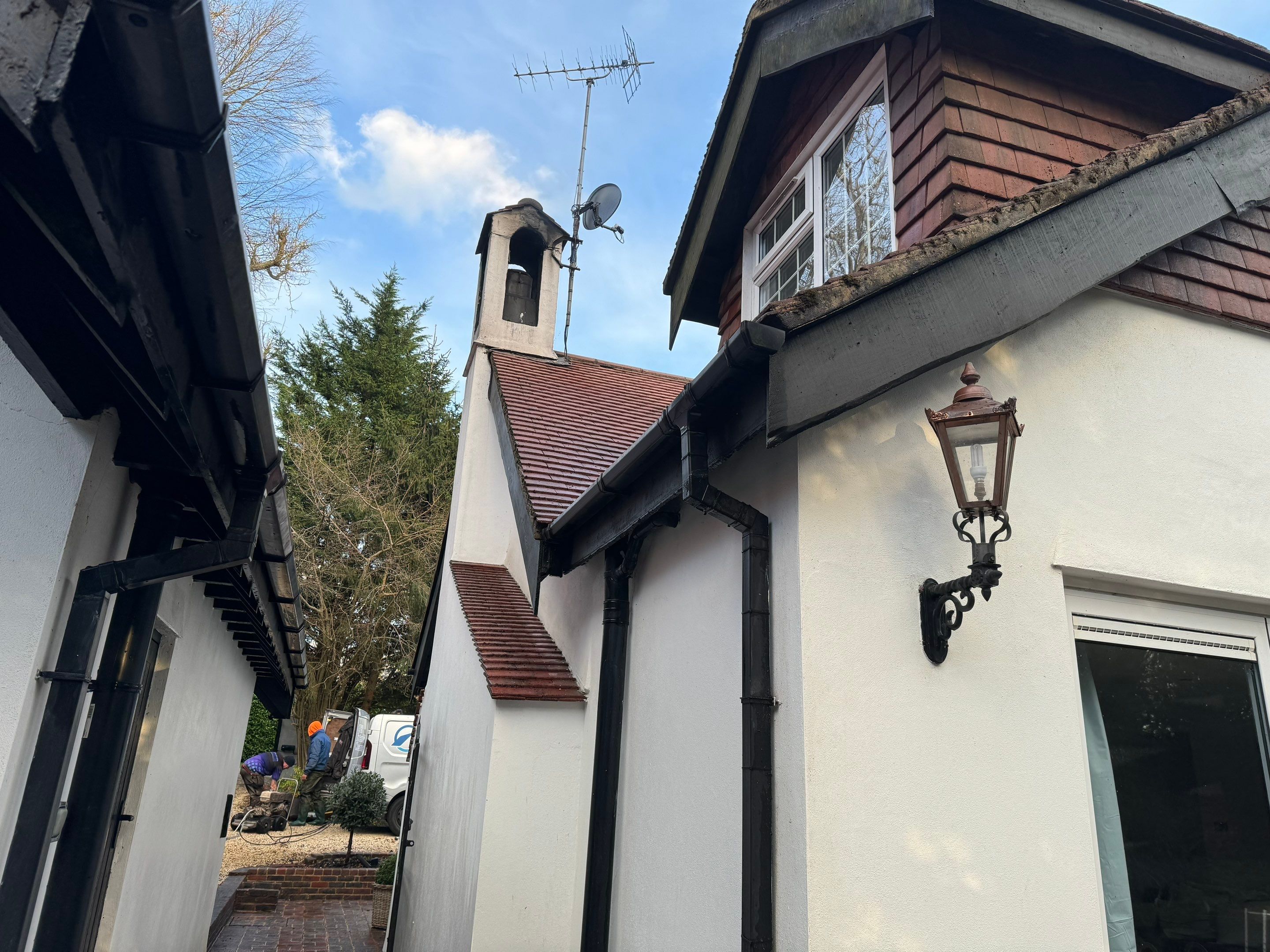 Roof and Patio Cleaning using Honda 15lpm Low Pressure Washing Machine by Ges Exterior Cleaning ltd