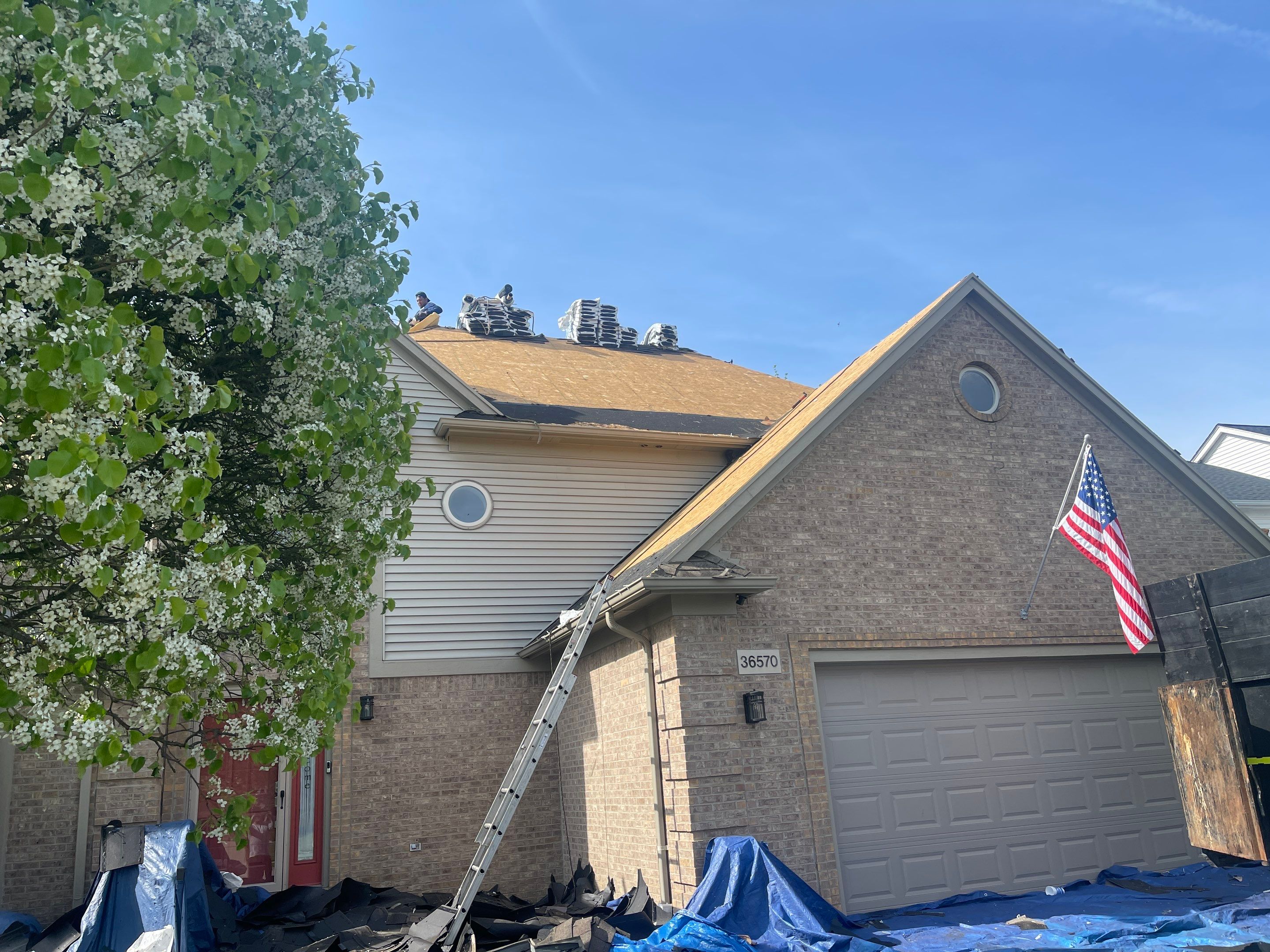 Residential Roofing Installation using IKO Dynasty - Glacier by JNR Roofing LLC