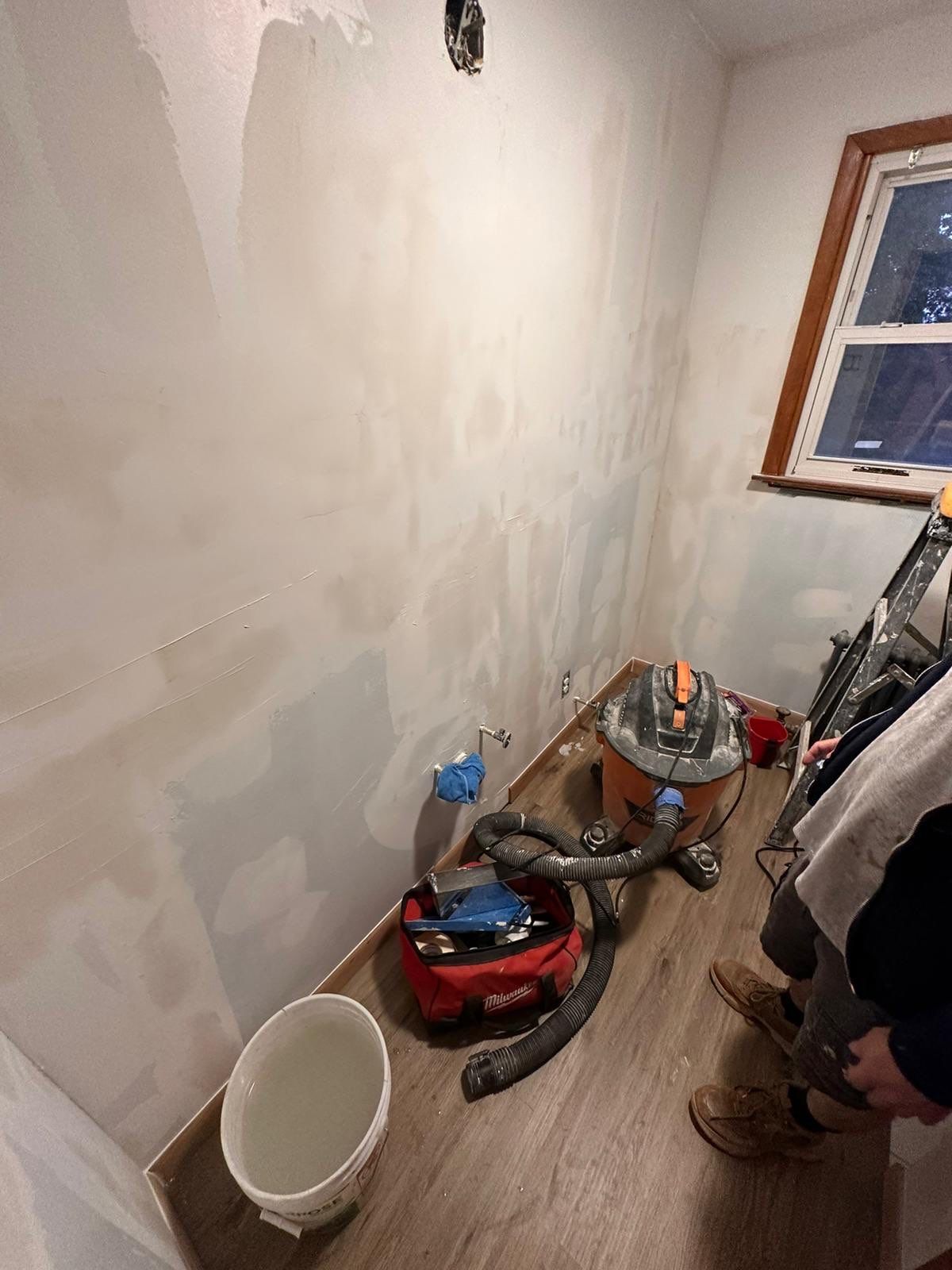 Bathroom Remodel using Drywall by Home Concepts Construction