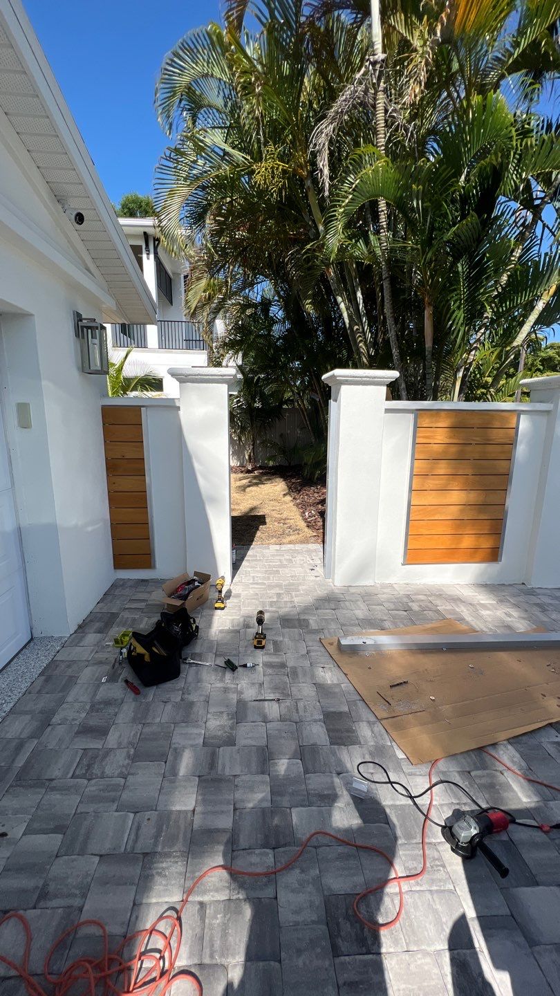 Sarasota, FL 6ft. Tall Custom Modern Aluminum Gates  by Asap fence and gates, LLC
