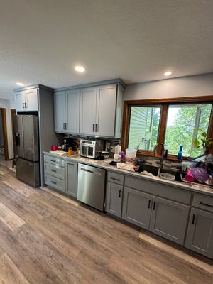 Remodel with new cabinets