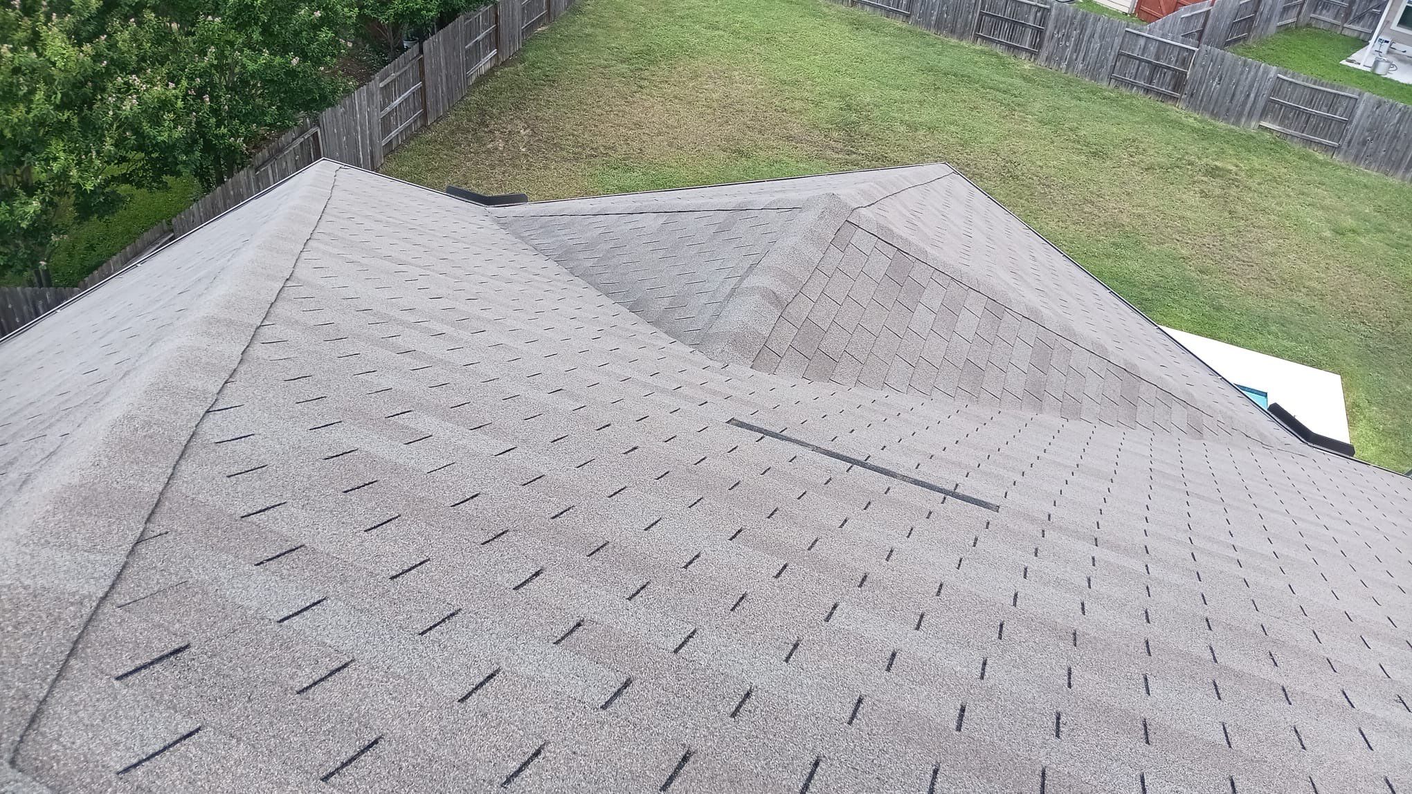 Hail Damage using Owen's Corning Duration (Lifetime) Shingles by Roof Repair Company