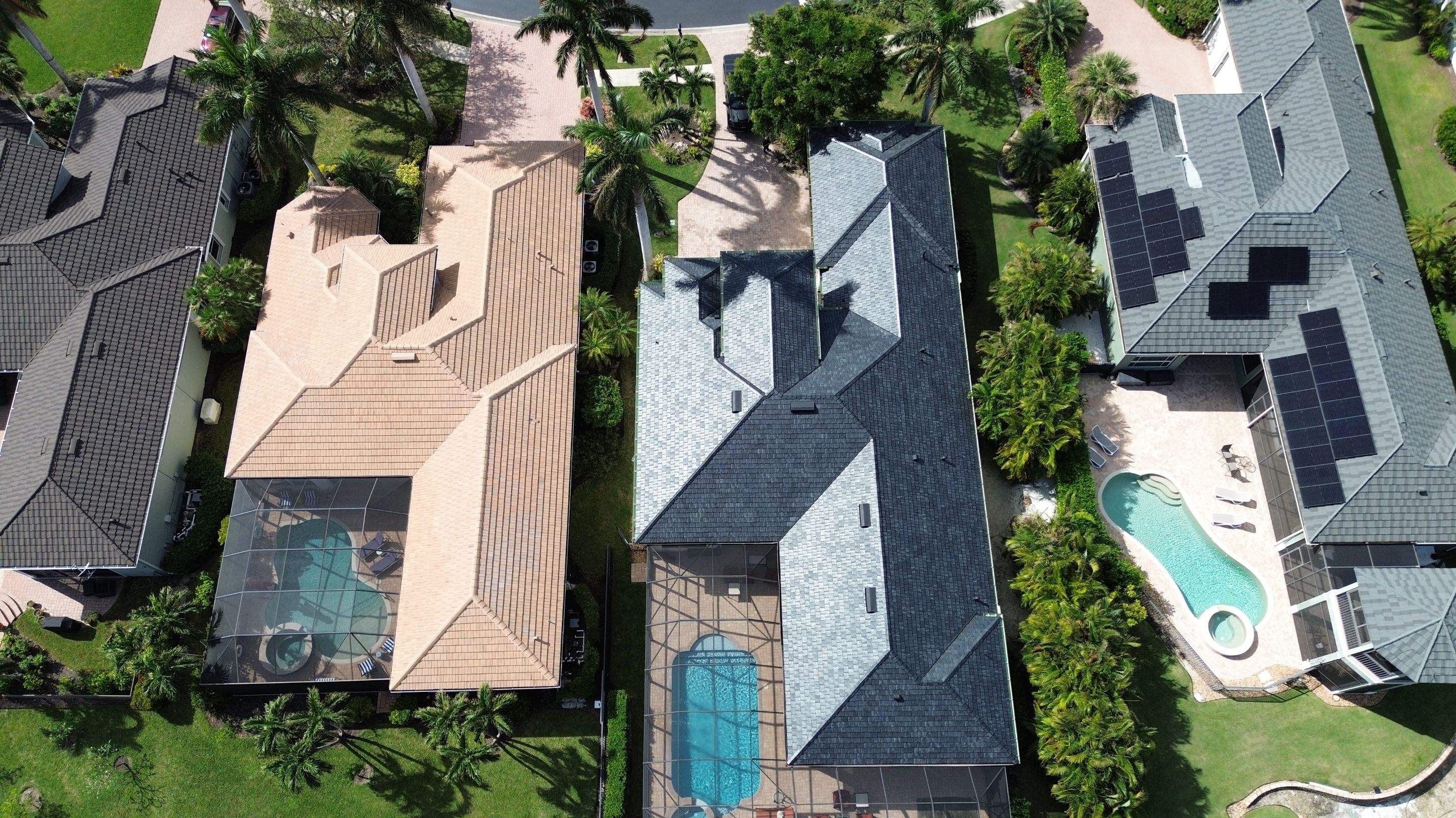 Residential Roofing Installation using Brava Slate Tile in Estero, Florida by International Roofing