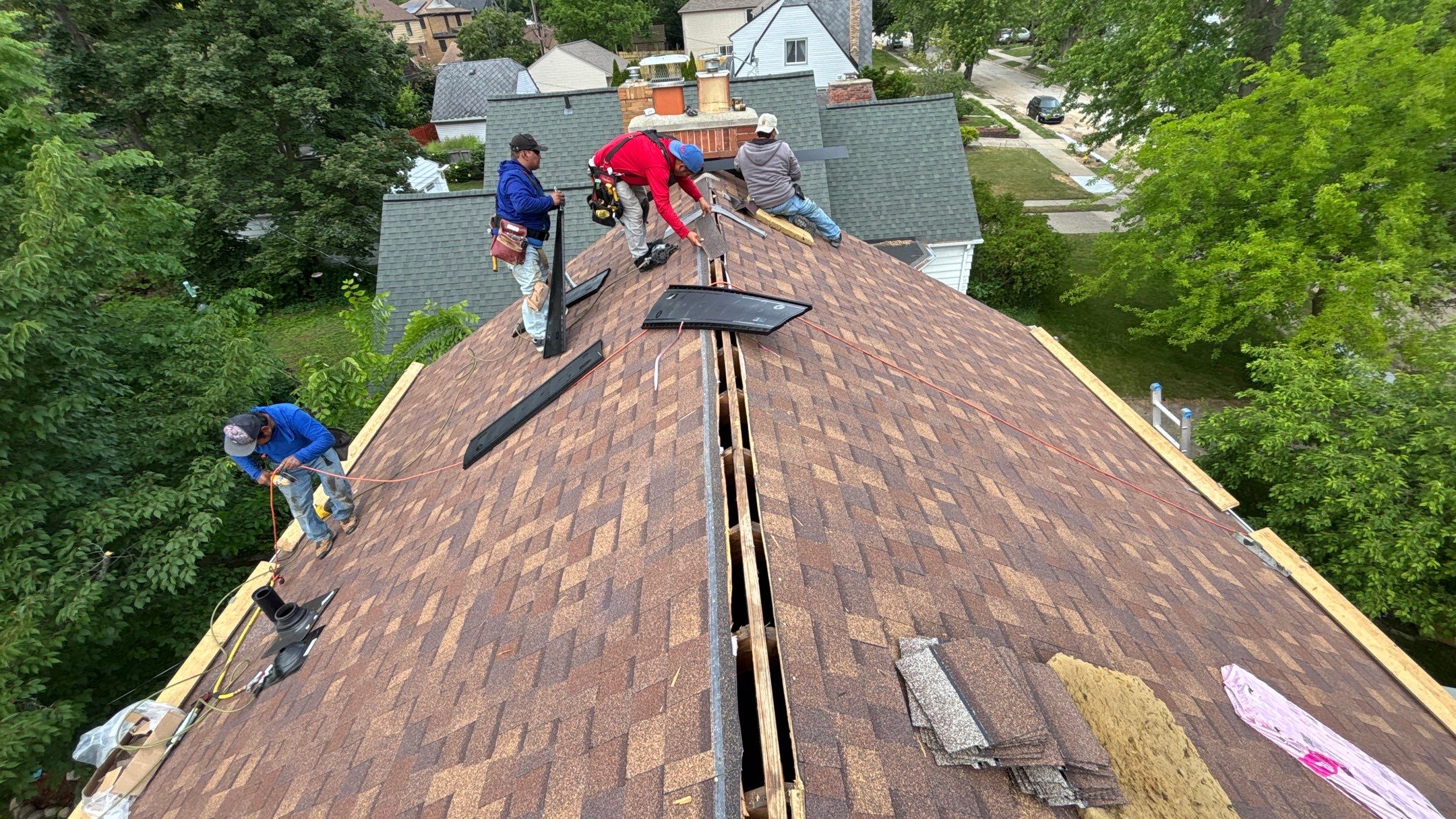 Roof Replacement using Owens Corning Desert Rose by 180 Contractors