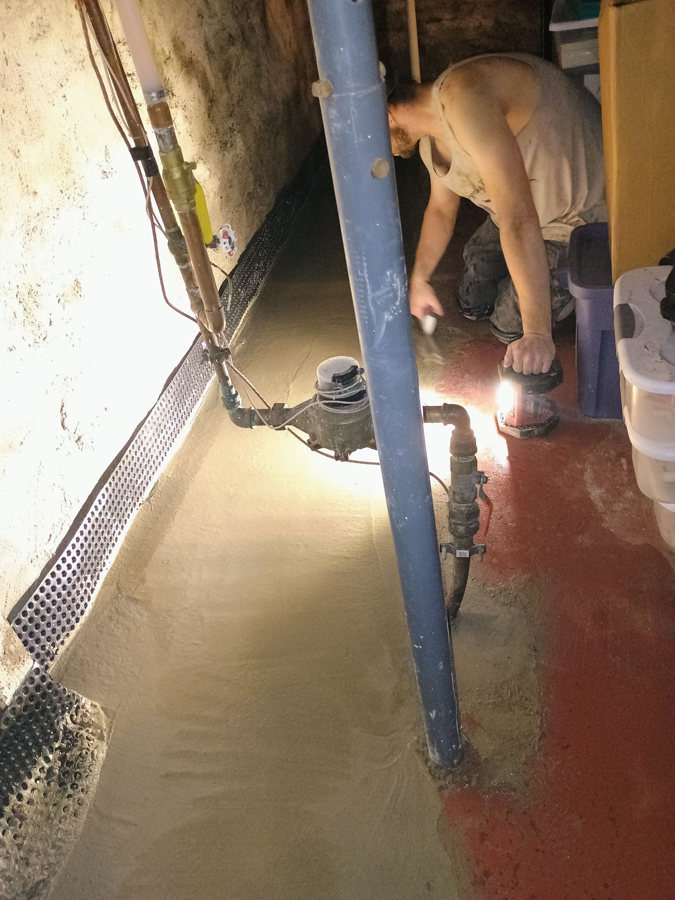 Full Basement Fix for Steve and Lisa by Waterproofing Northeast