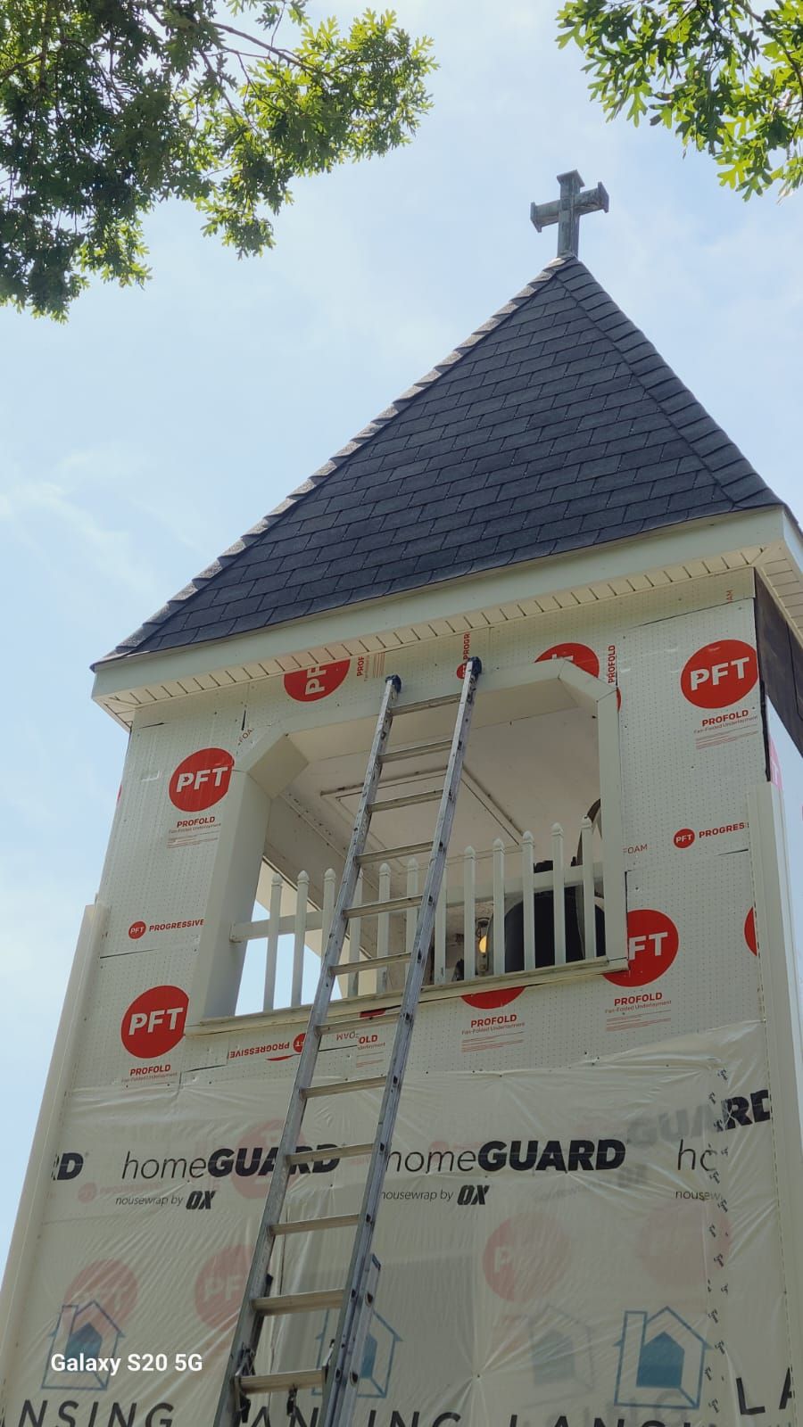 Church Roof Installation using GAF Slateline by ExteriorPros