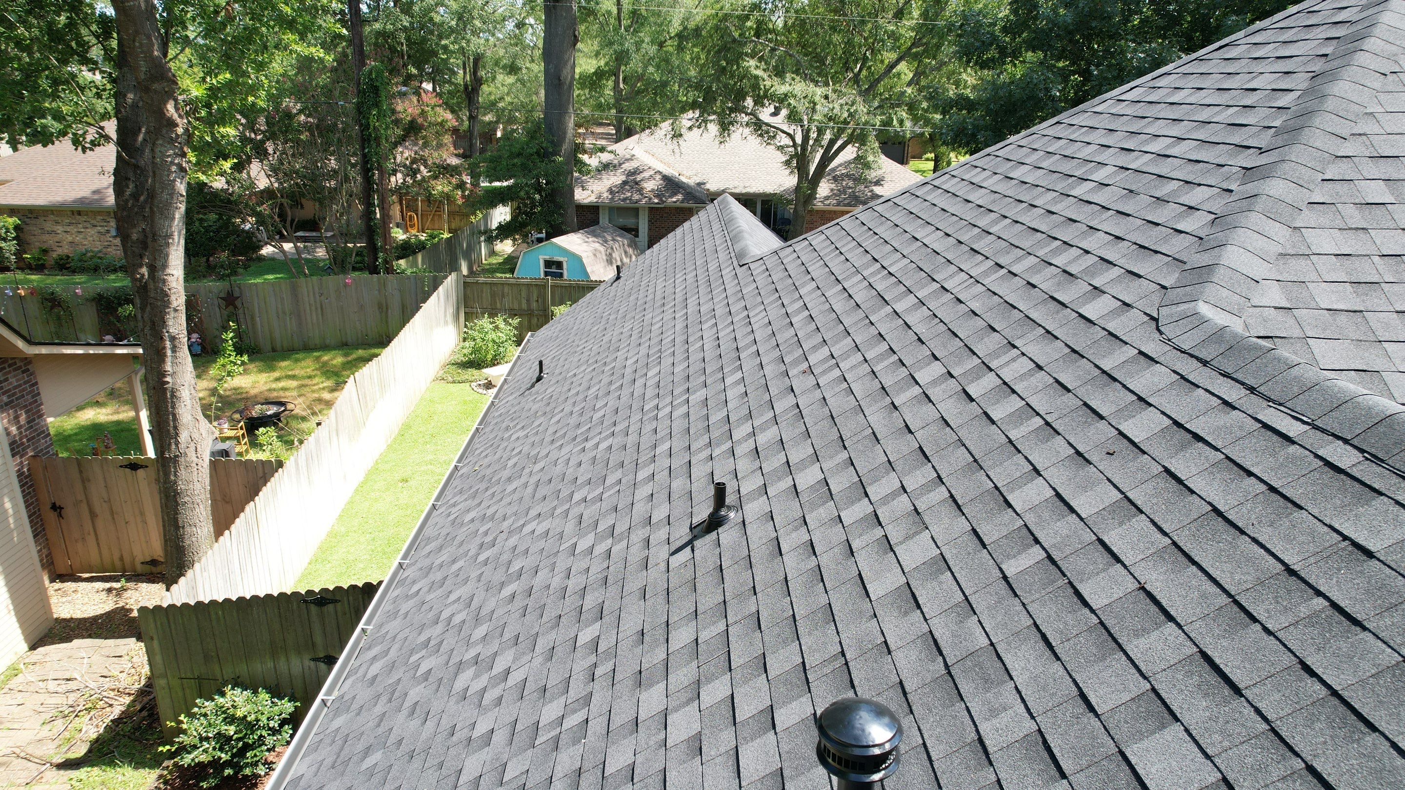 Residential Asphalt Shingle Roof Installation Following Tyler Hail Storm by Sky High Roofing