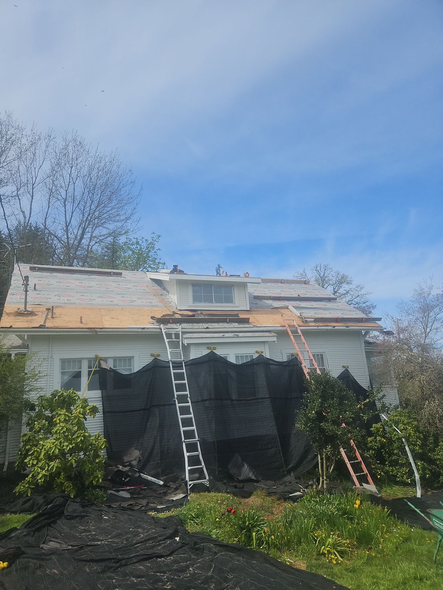 Residential Roofing Installation using IKO Dynasty (Color: Frostone Grey) by Orezona Building & Roofing Company, Inc.