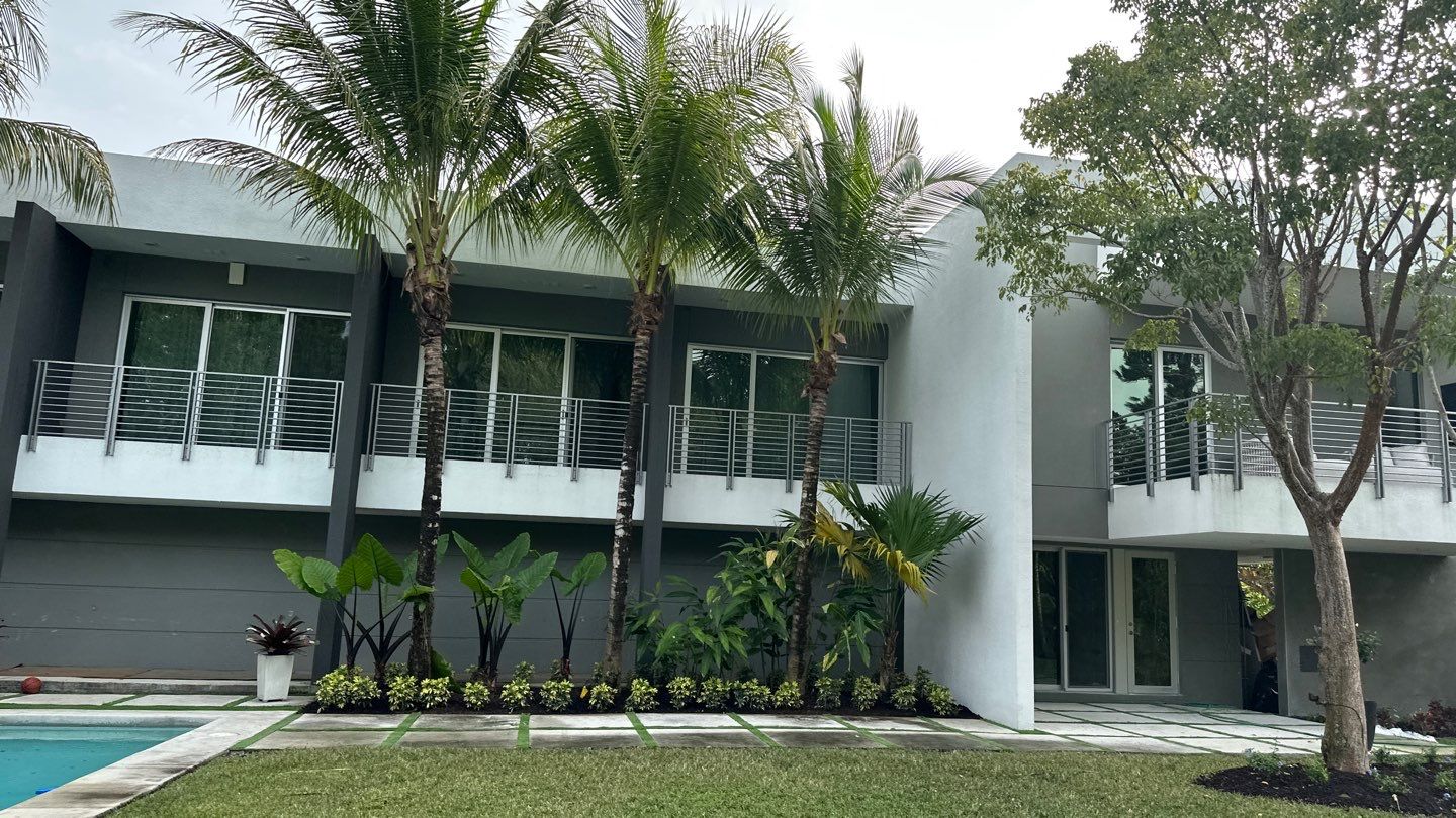 Landscape on New Home in Pinecrest, FL by Nature's Dream Landscape and Tree Service