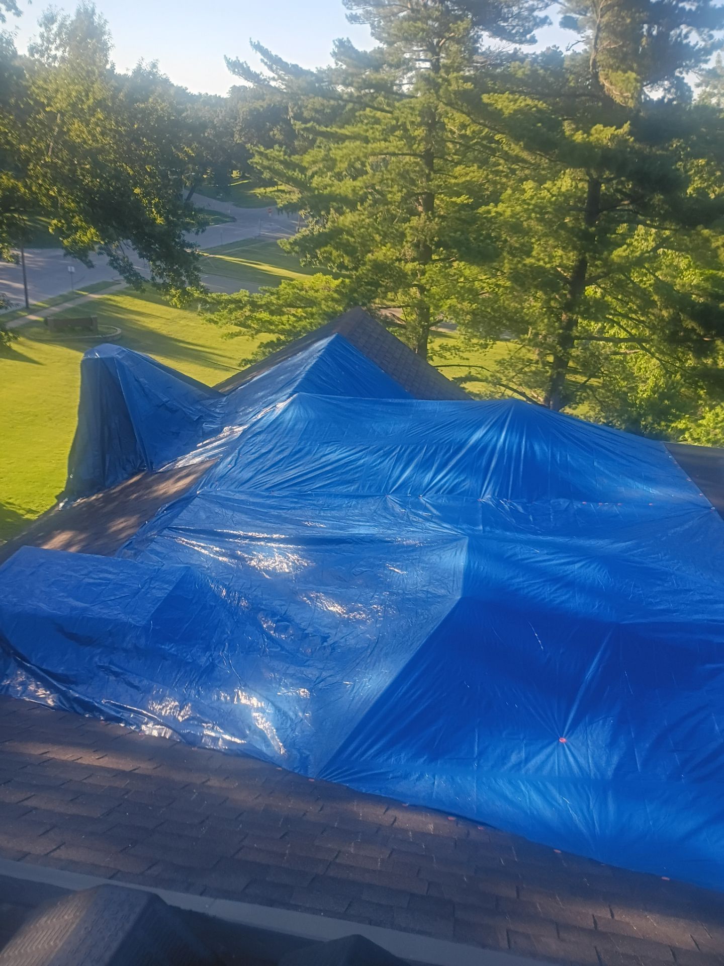 Emergency Roof Stabilization and Tarping for Historic Springfield Mansion by Acosta Angeli Roofing