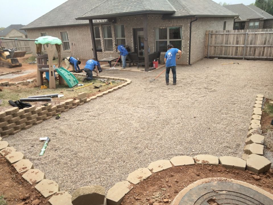 Retaining wall / Playground by Clays Services Inc