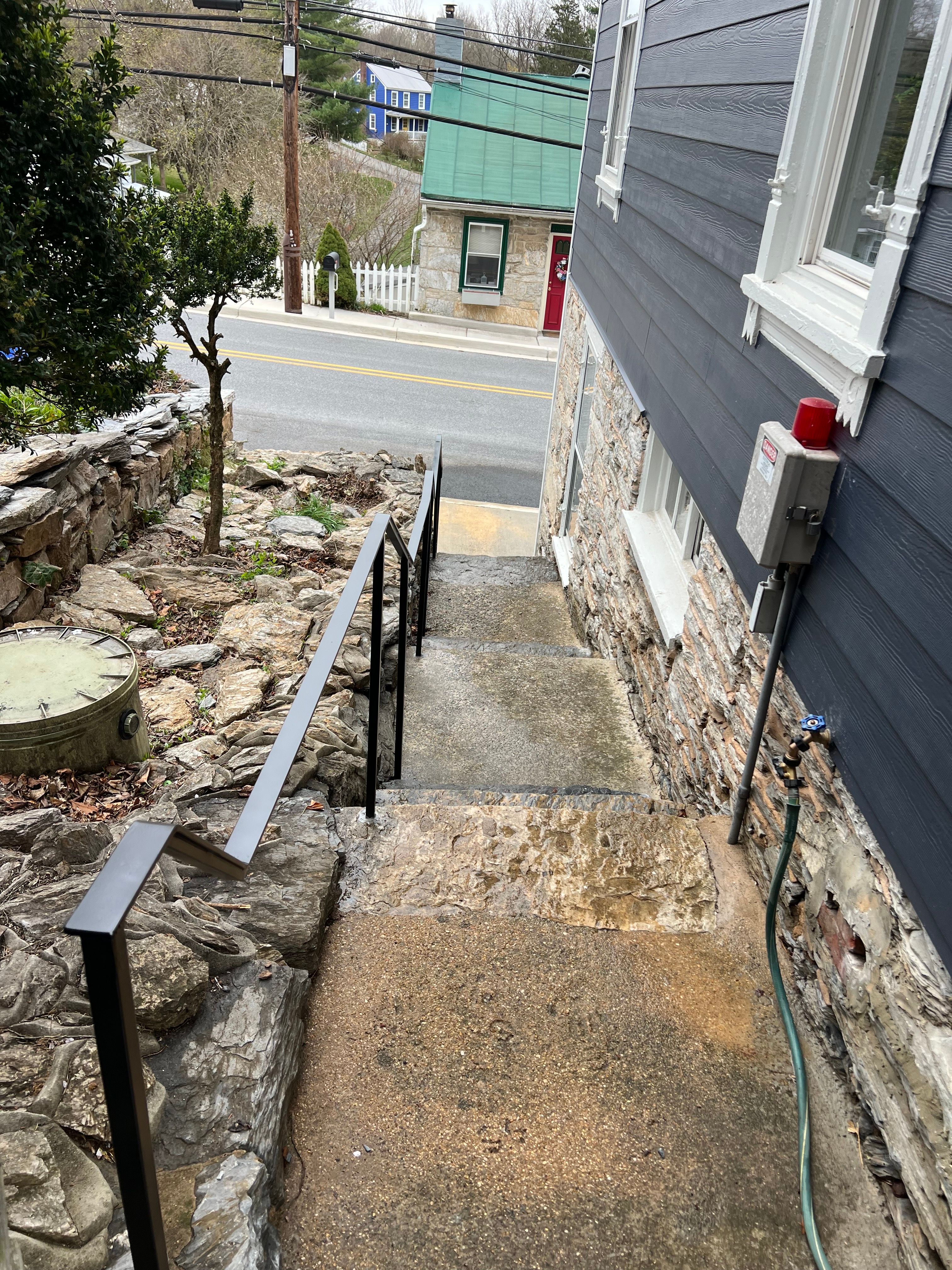 Traditional Iron Railing – Residential Entry – Keedysville, MD by Capitol Iron Works