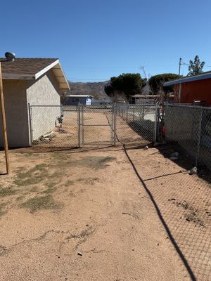 Fence Installation using chain -link