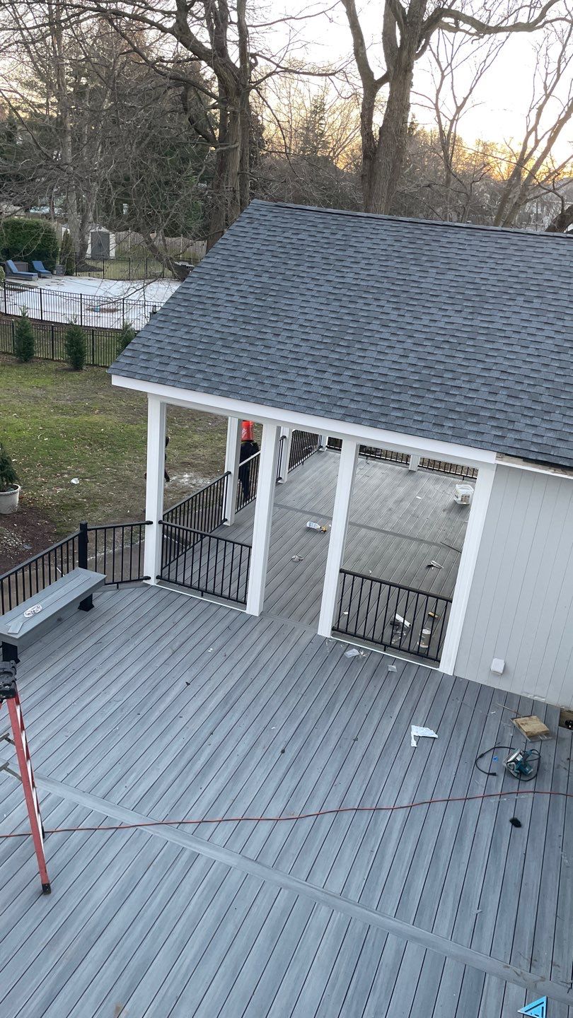 New Deck with Porch In Marlboro by deck guardian