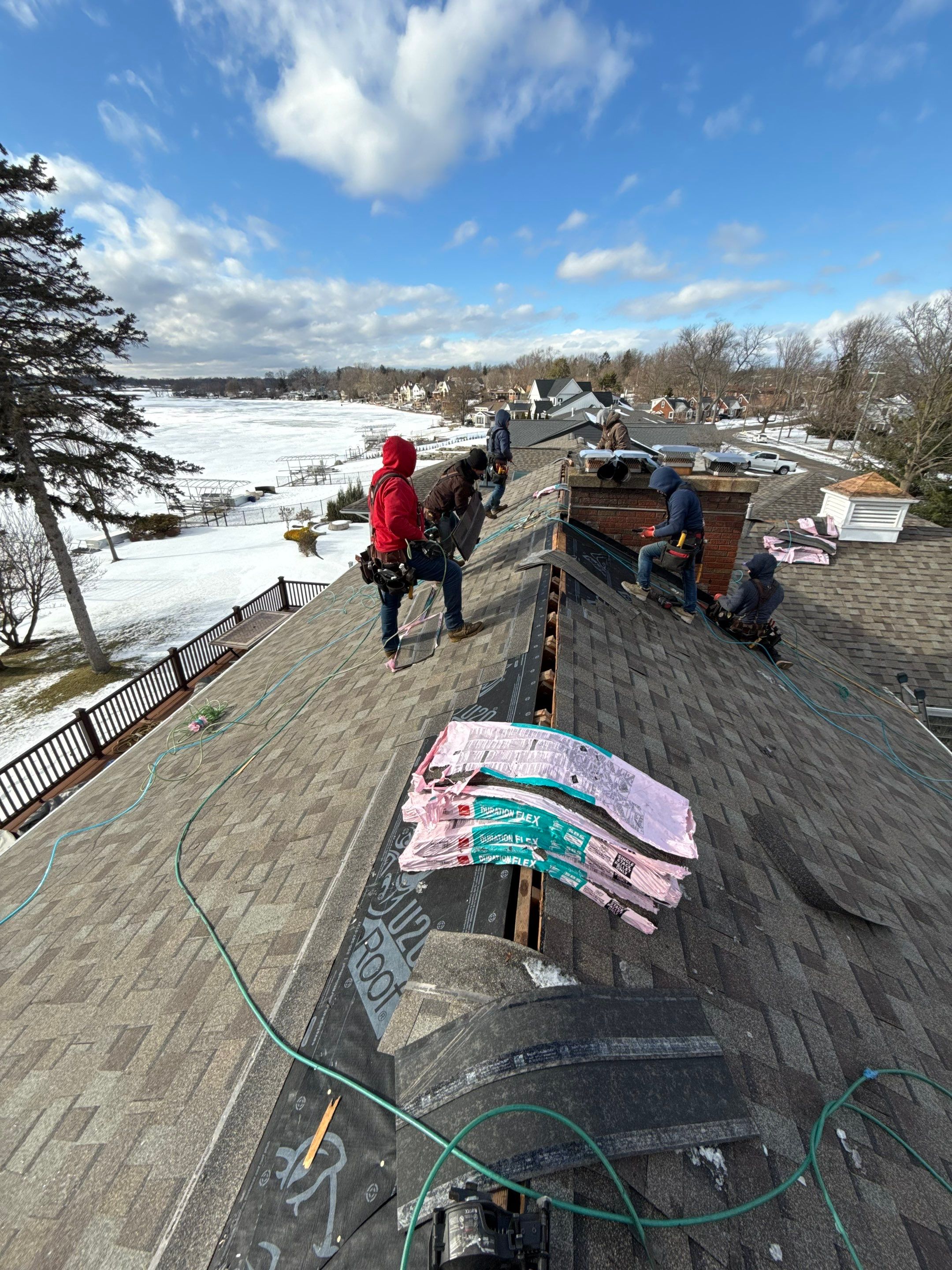 Roof Replacement using Owens Corning Duration Flex by 180 Contractors