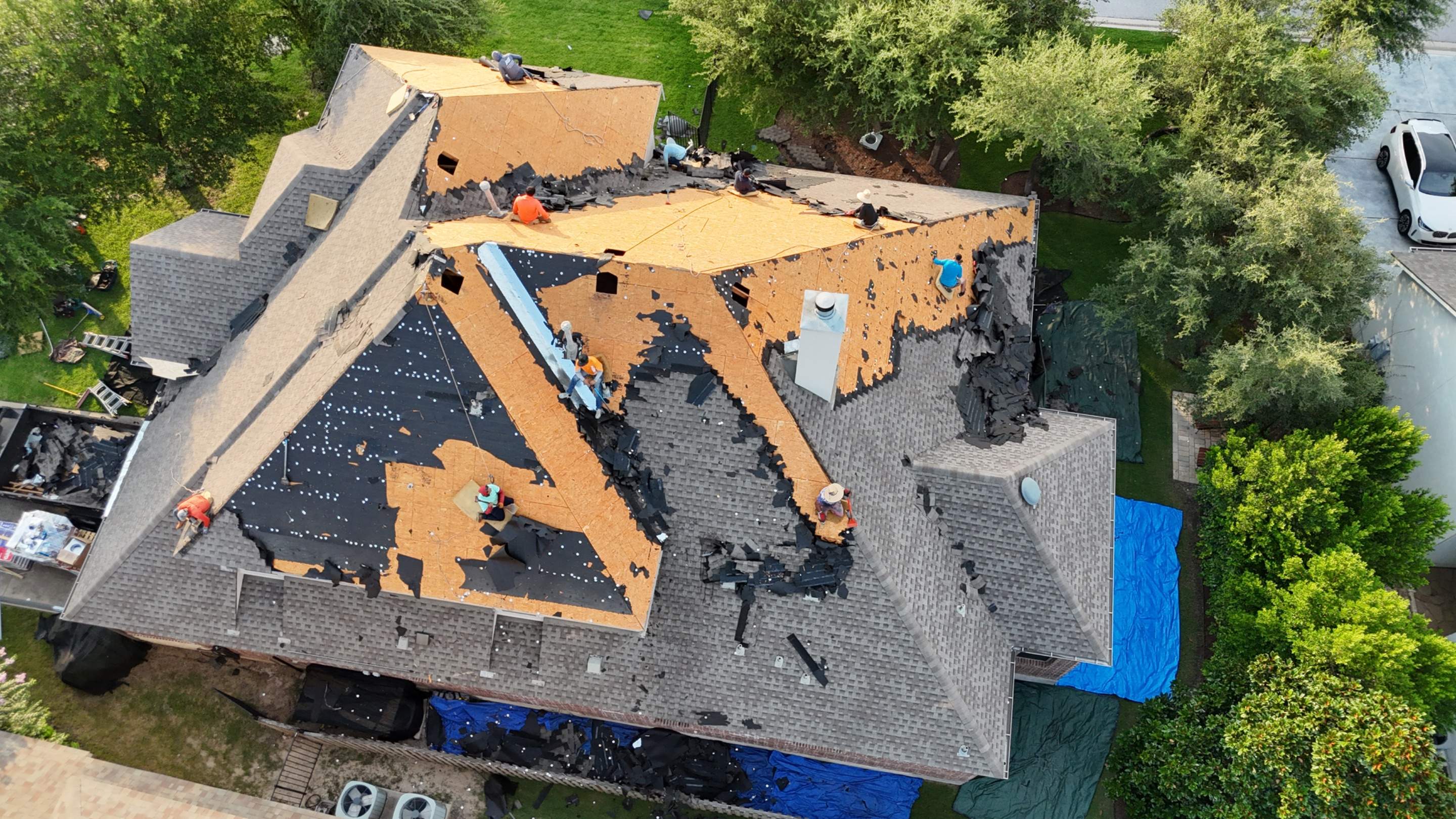 Austin Residential Roof Installation with GAF Shingles and Radiant Barrier by RoofsOnly.com