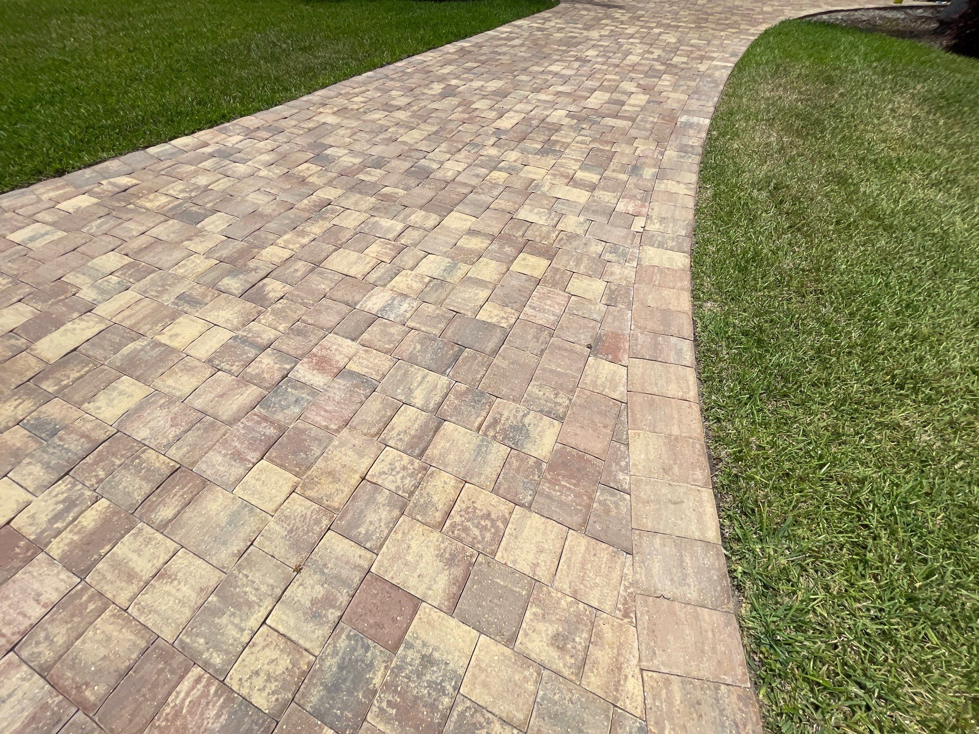 Paver Driveway using Concrete Sealant by DuraSeal