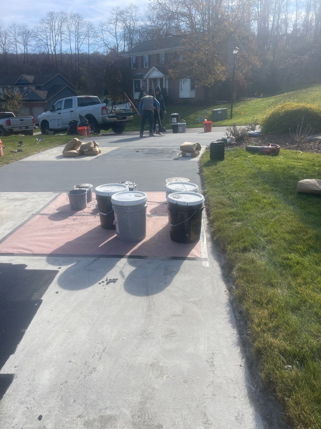 Twilight Driveway Project in Bridgeville by Floors in a Day, Inc
