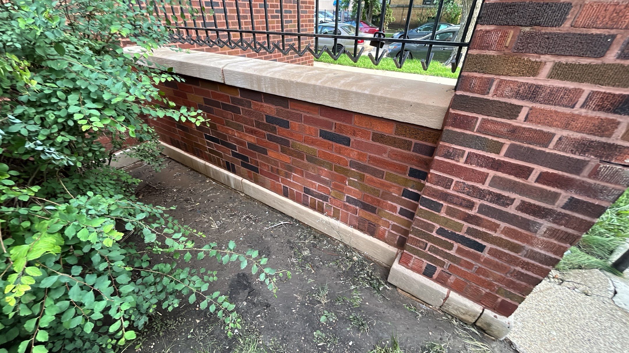 natural stone using Algaecide, soft wash soap by Northern Power Washing LLC.