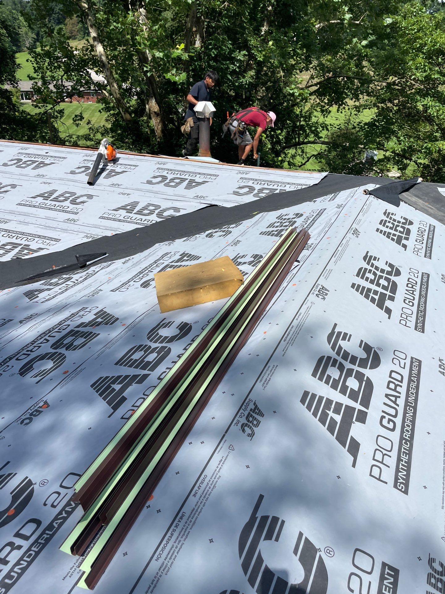 Residential Roofing Installation using GAF Timberline HDZ Shakewood by Rainstoppers Roofing