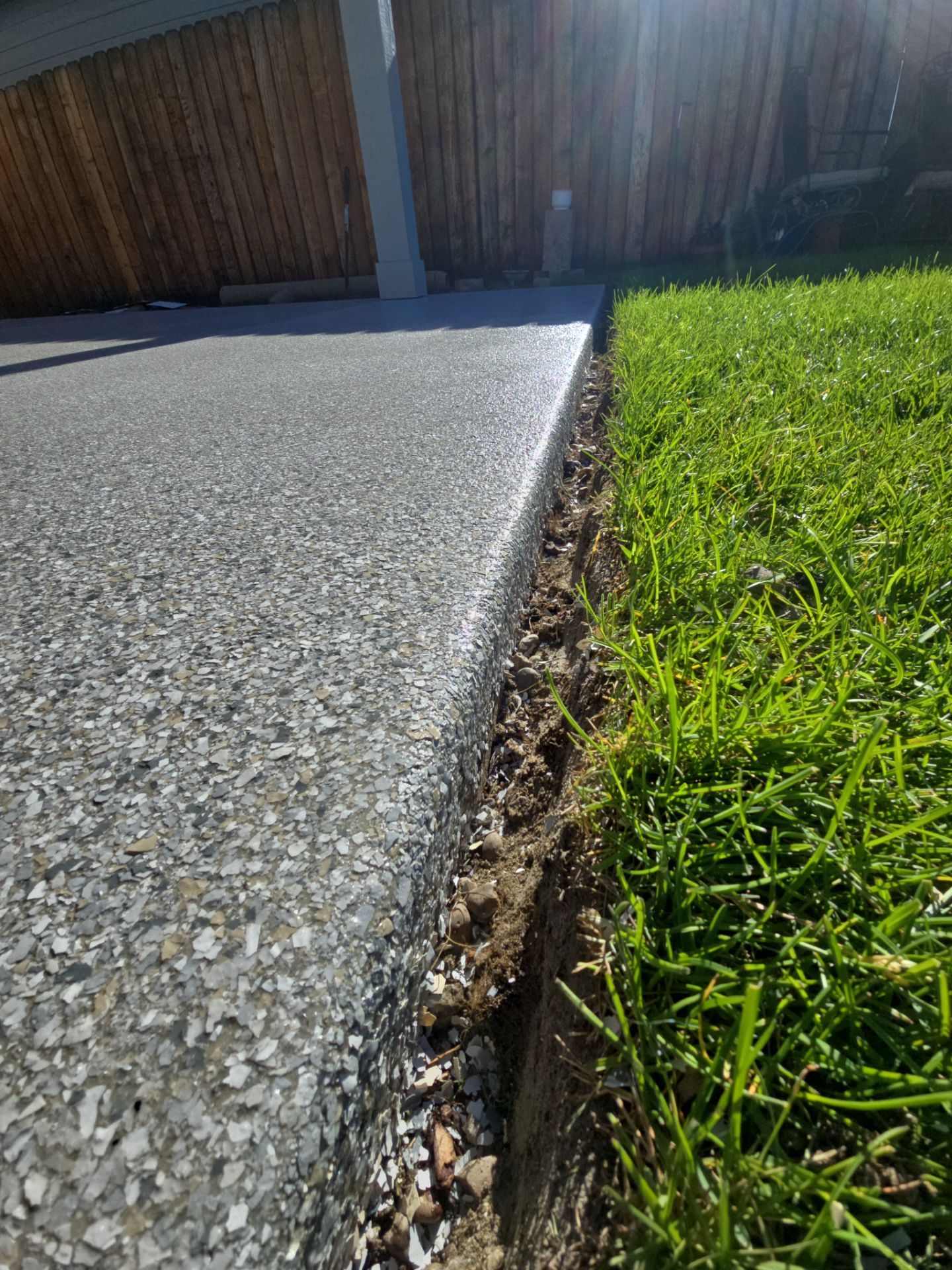 Mt. Everest Flake Patio Transformation in Spokane Valley by Croc Coatings, LLC